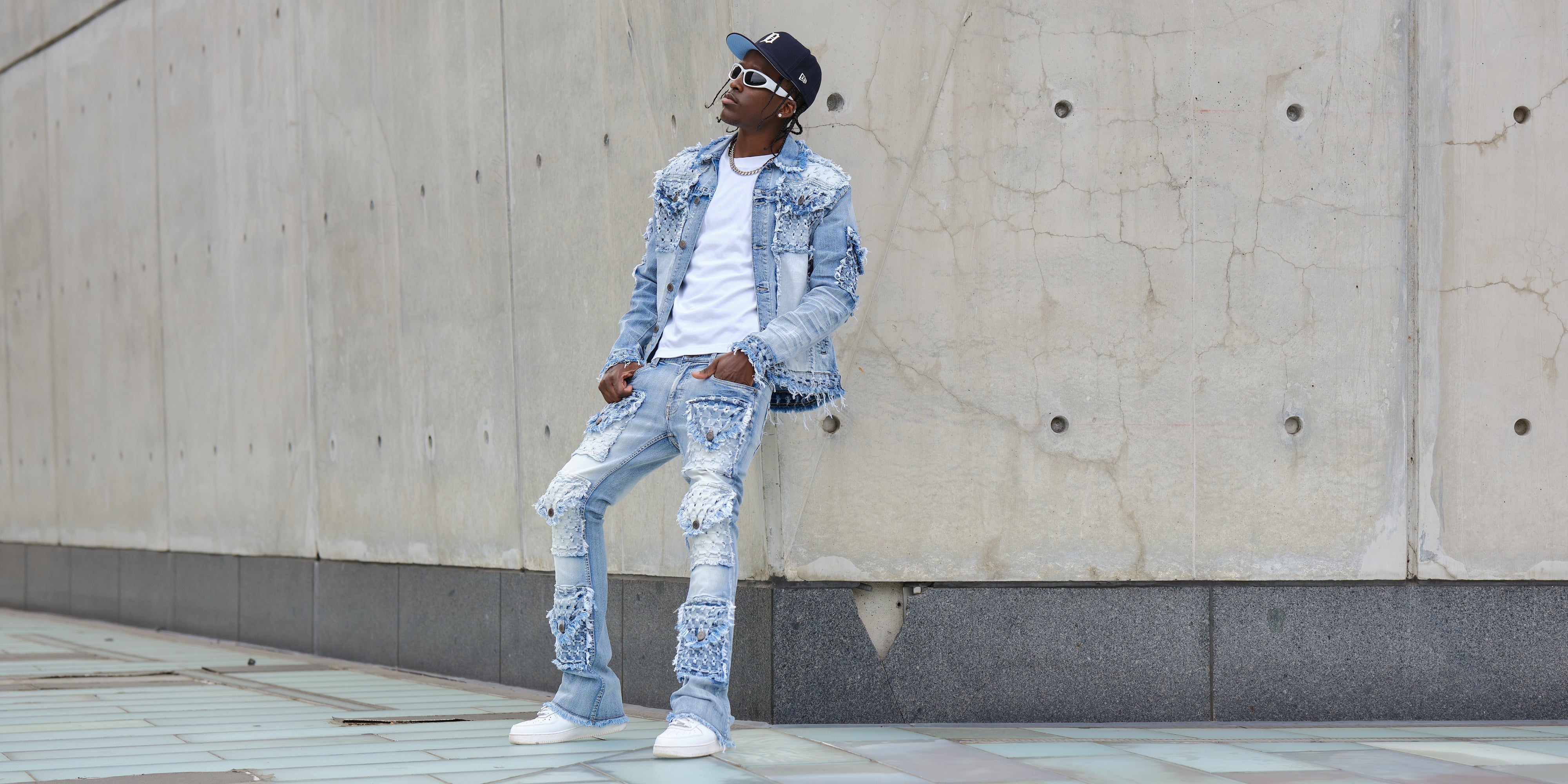 (リタさん専用copper rivet stacked denim フレアデニム Stacked Denims