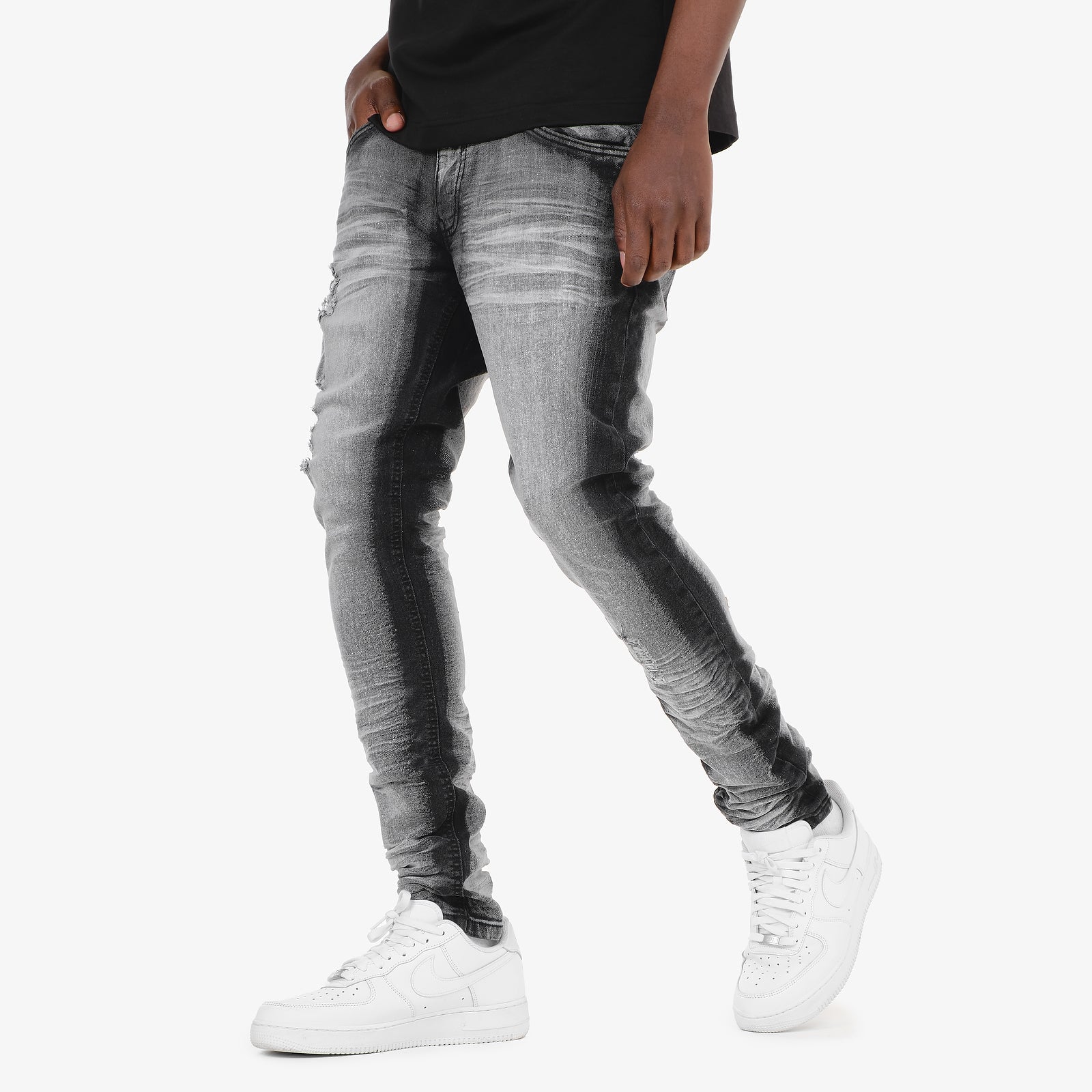 BLACK SAND WASHED JEANS
