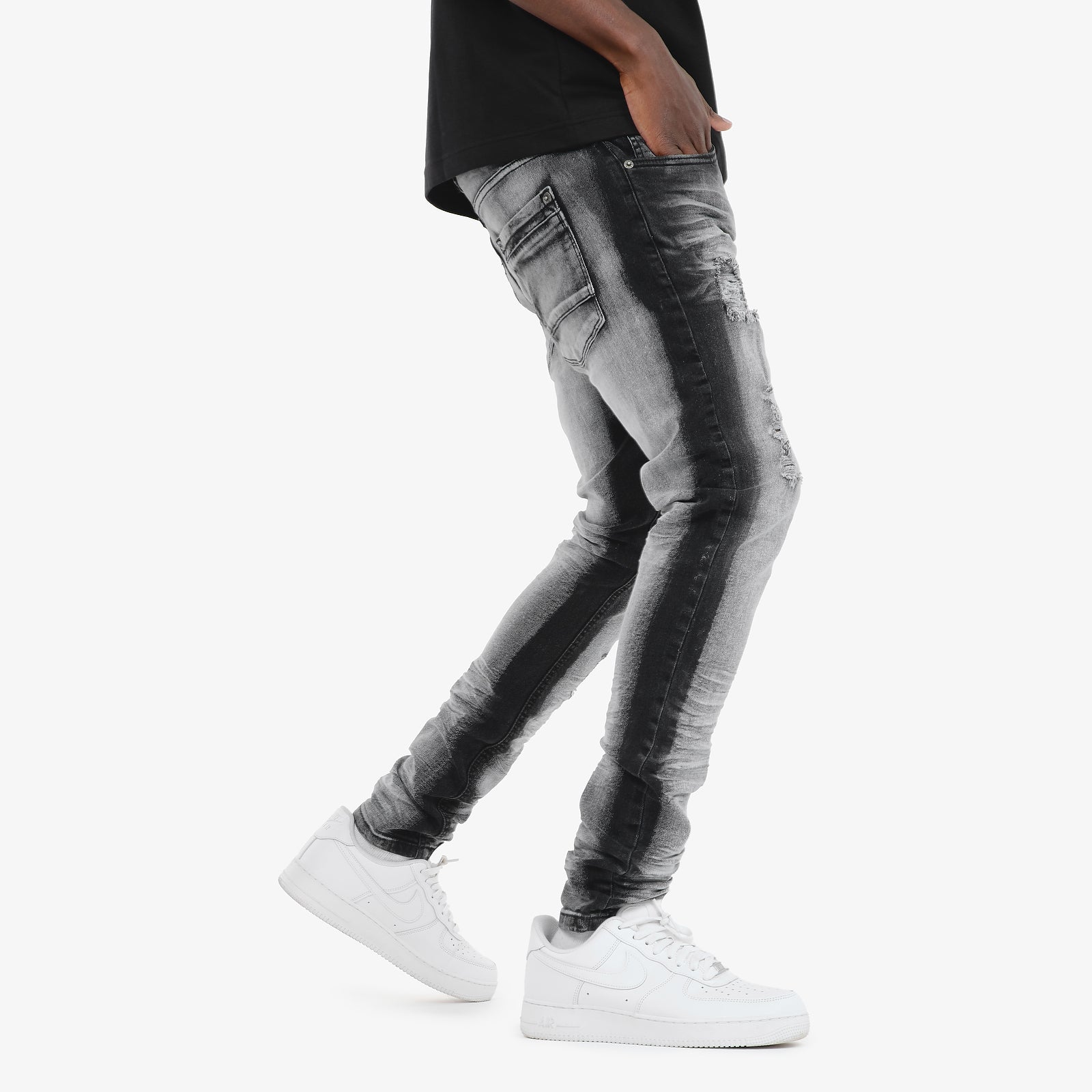 BLACK SAND WASHED JEANS