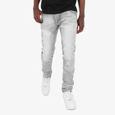 GRAY WASHED JEANS