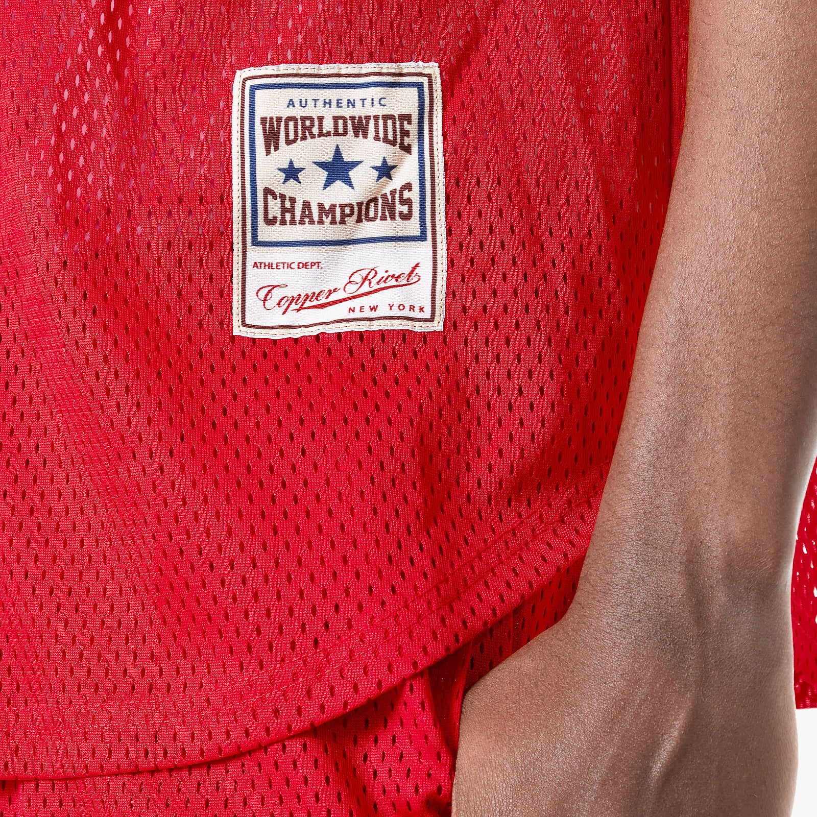 RED BASEBALL TEE