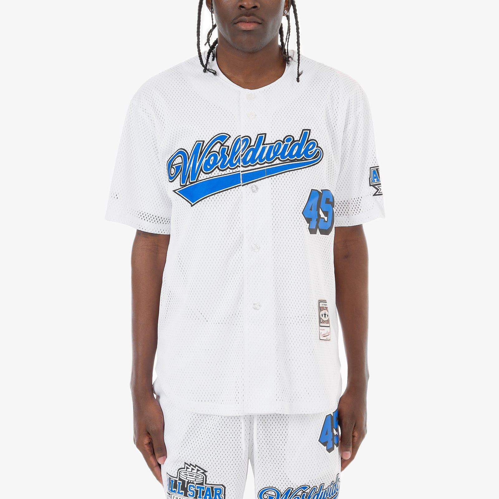 WHITE BASEBALL TEE