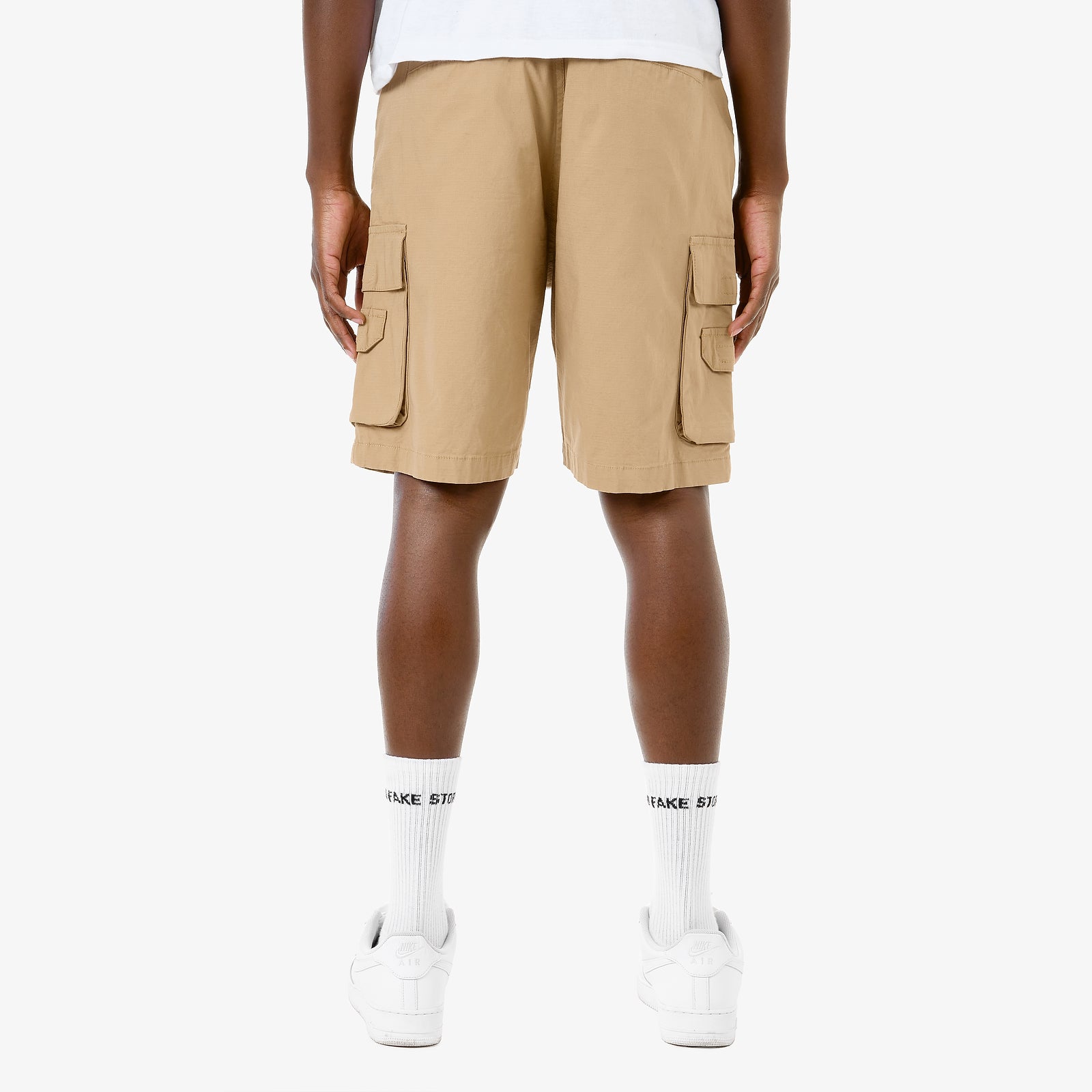 KHAKI RIP STOP CARGO SHORTS