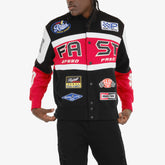 BLACK / RED "FAST" FLEECE