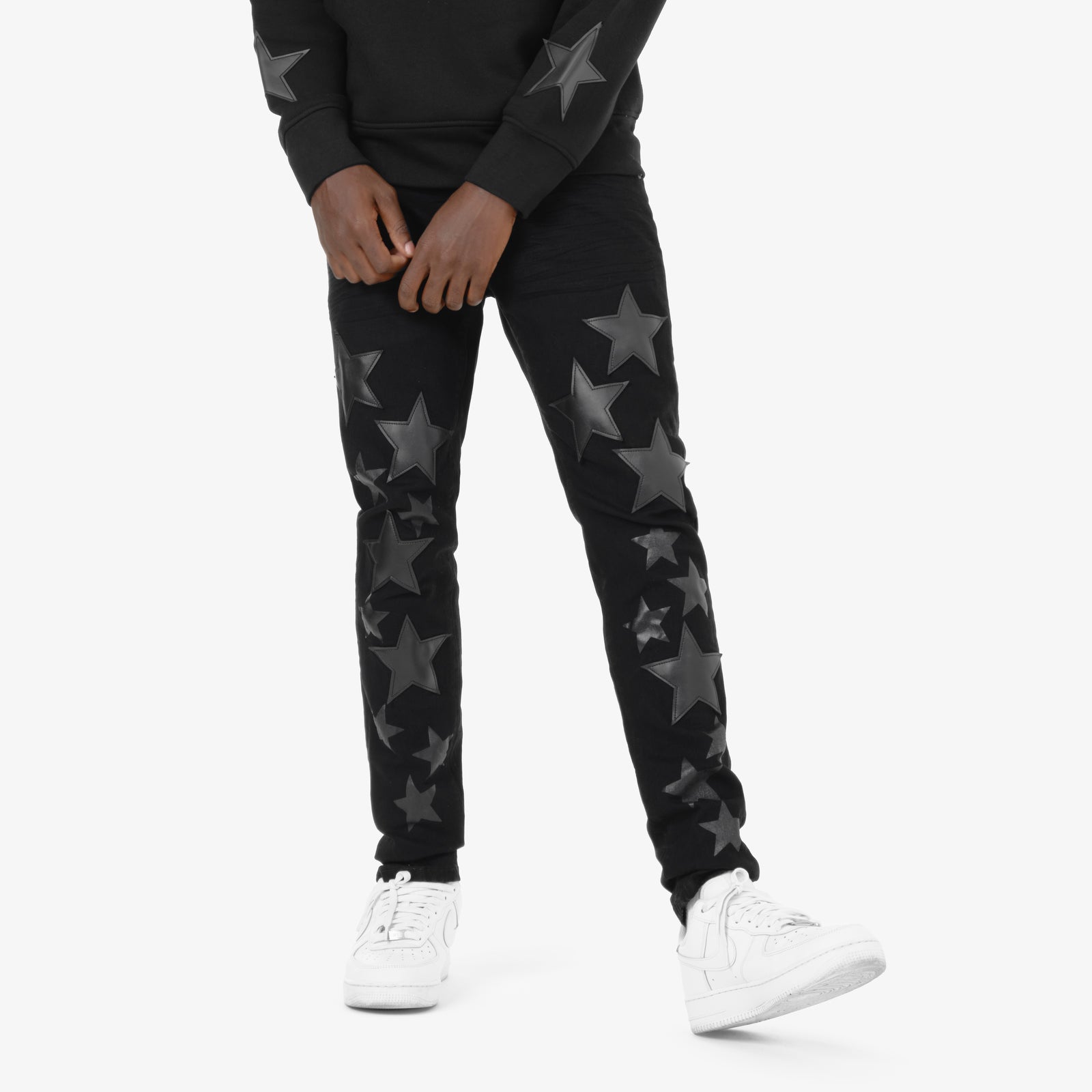 BLACK JEANS W/ STARS
