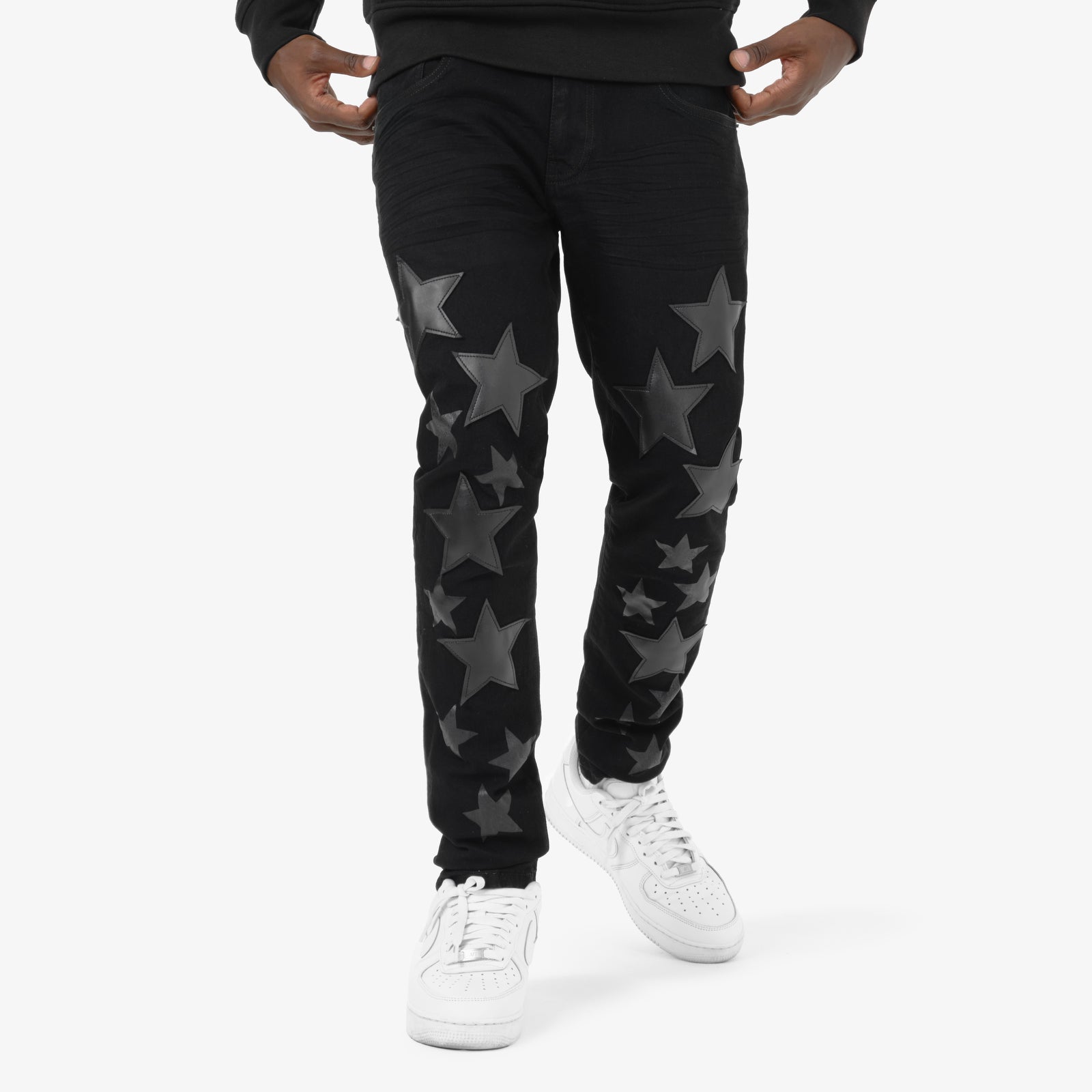 BLACK JEANS W/ STARS
