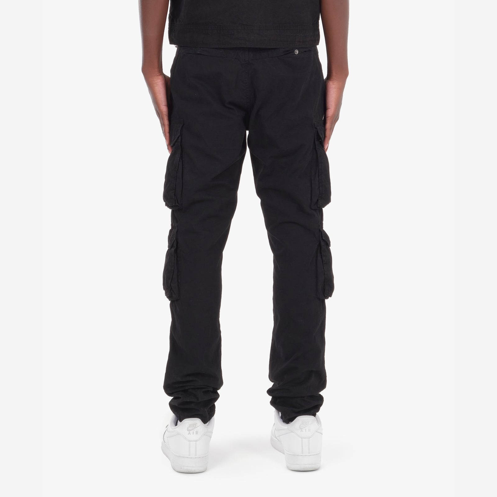 JET BLACK CARGOS W/ BELT