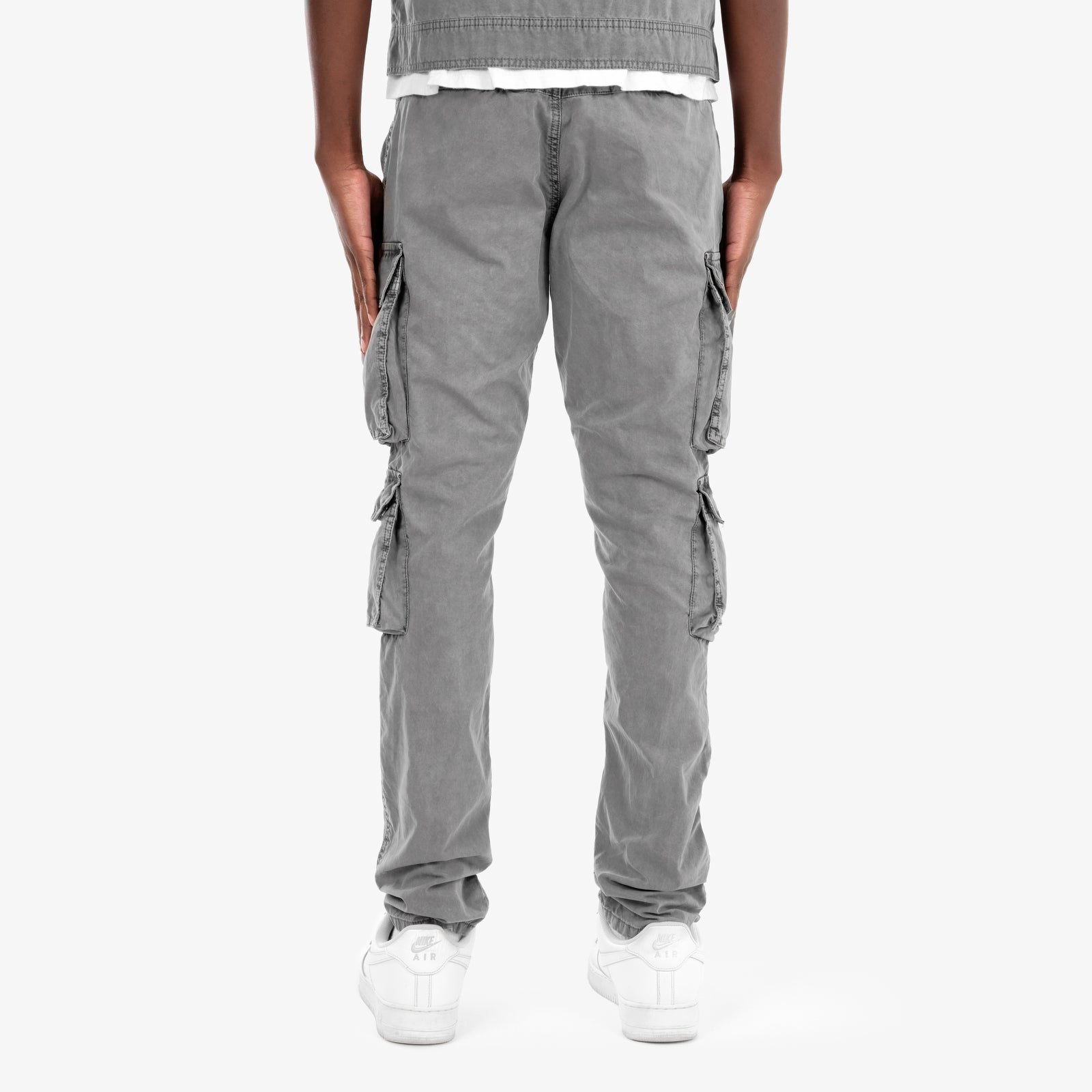 GRAY CARGOS W/ BELT