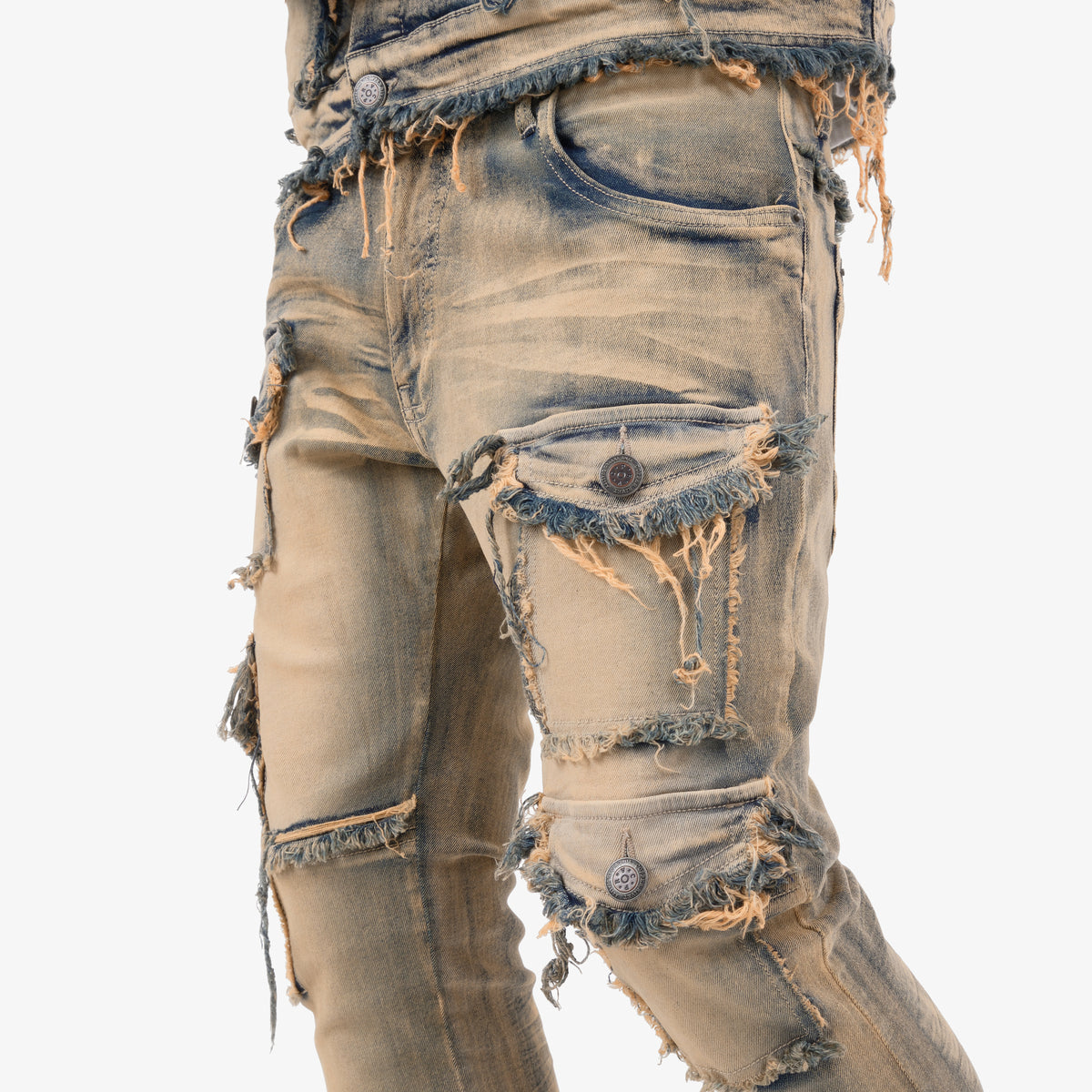 VINTAGE WASHED STACKED CARGOS