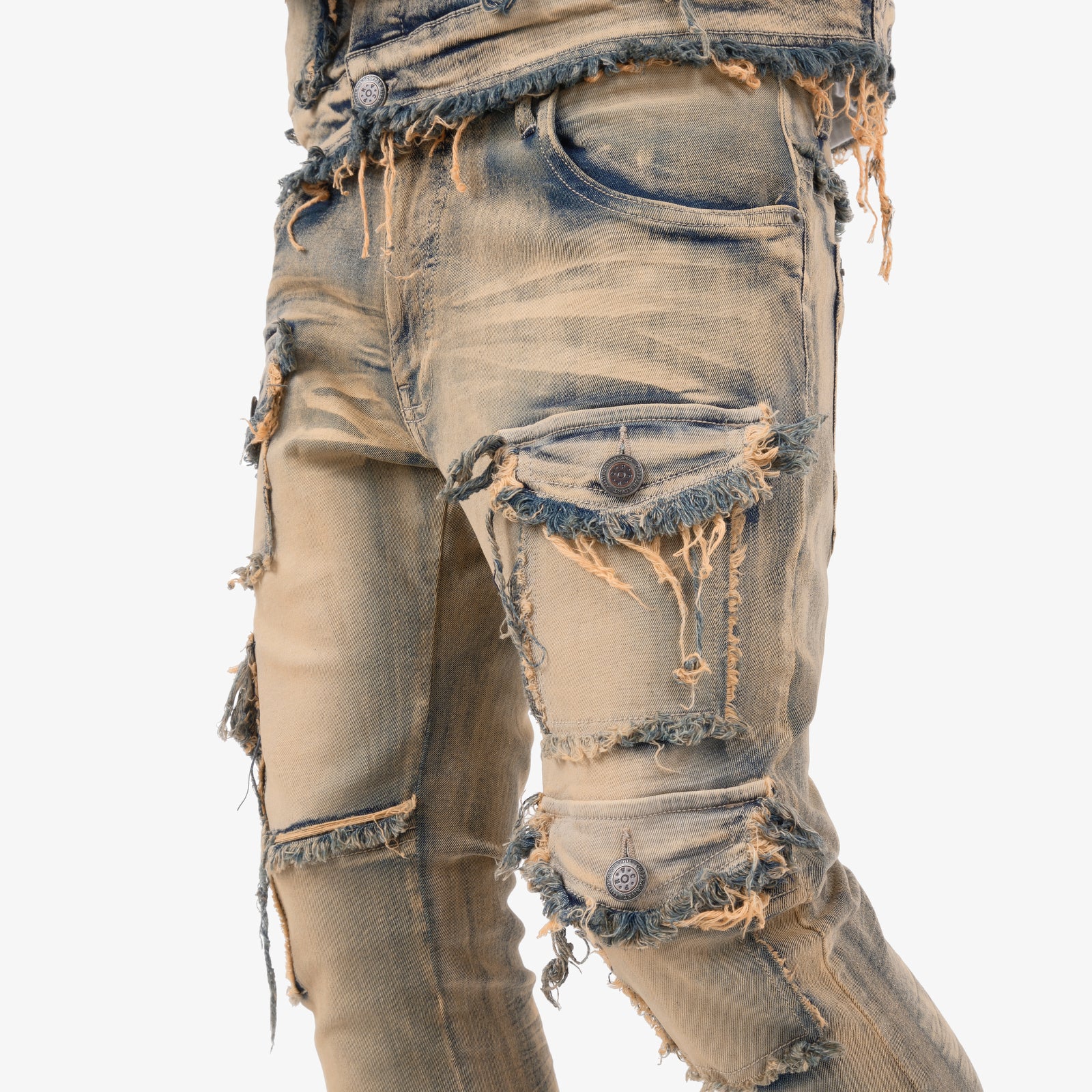 VINTAGE WASHED STACKED CARGOS