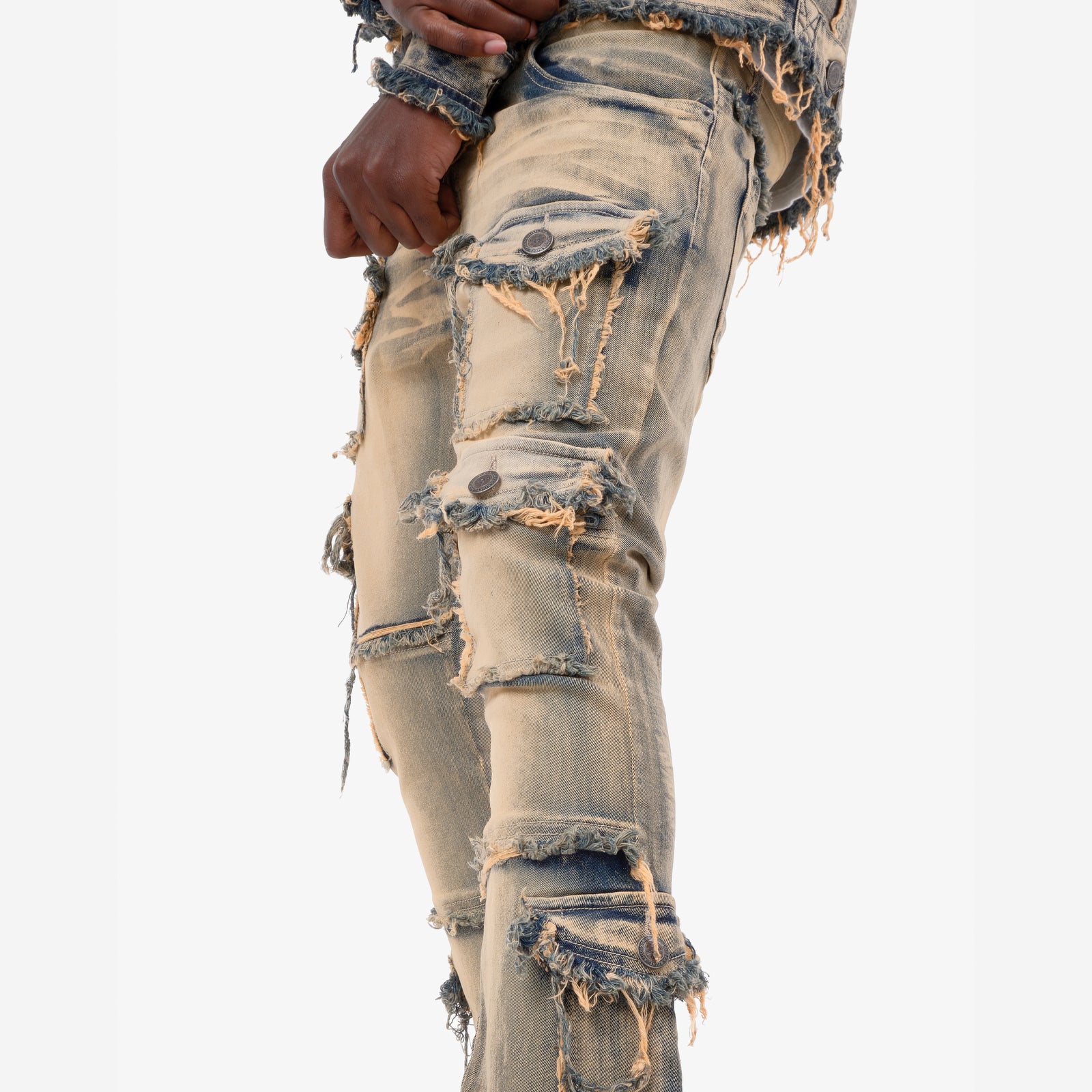 VINTAGE WASHED STACKED CARGOS