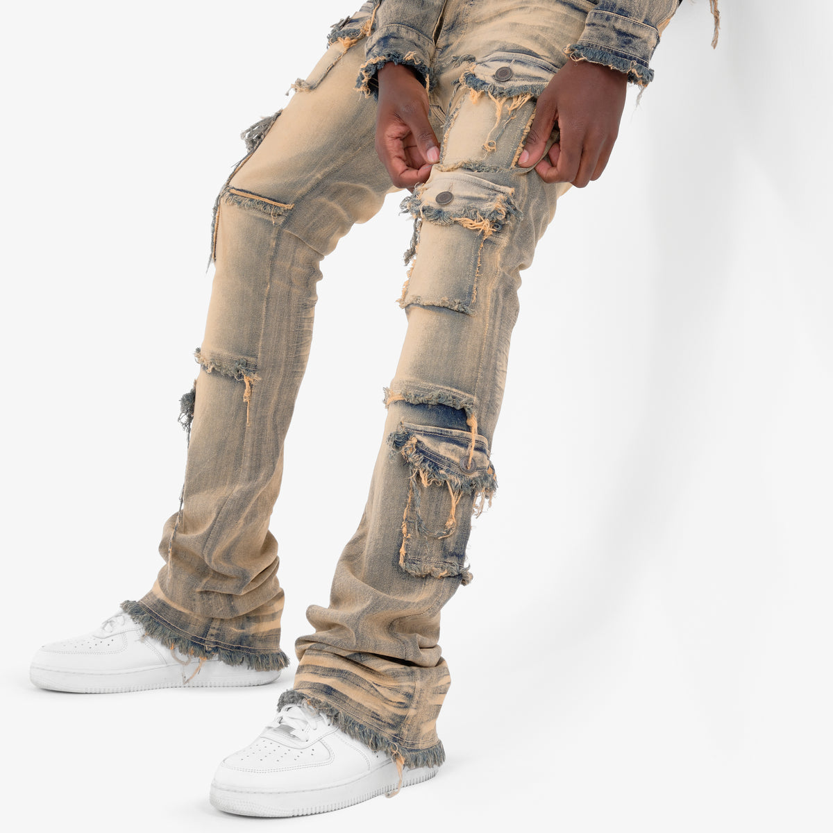 VINTAGE WASHED STACKED CARGOS