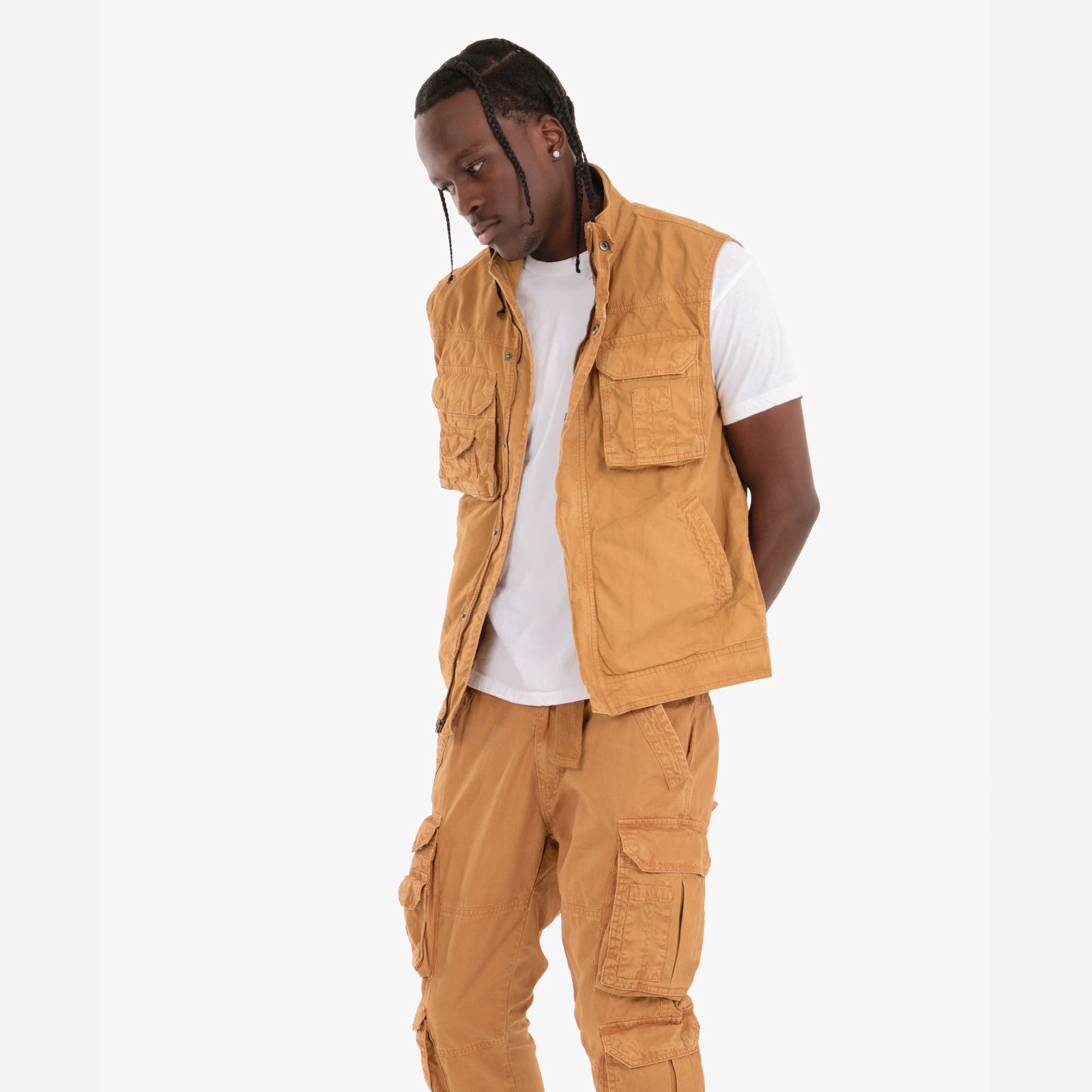TIMBER BROWN CARGO VEST