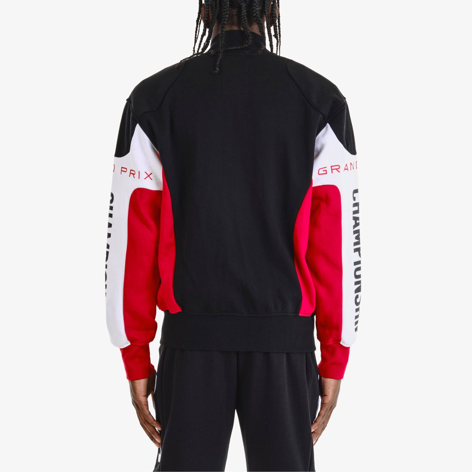 BLACK/RED SPEED FLEECE BUTTON DOWN