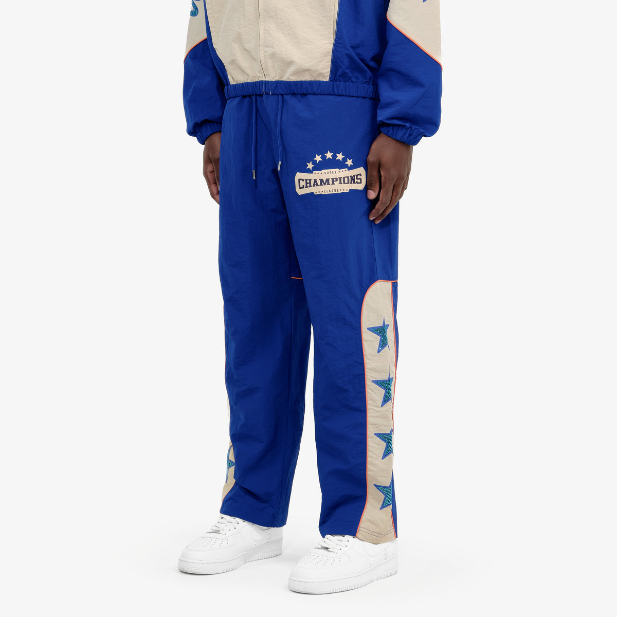 ROYAL BLUE CHAMPS WINDBREAKER PANTS