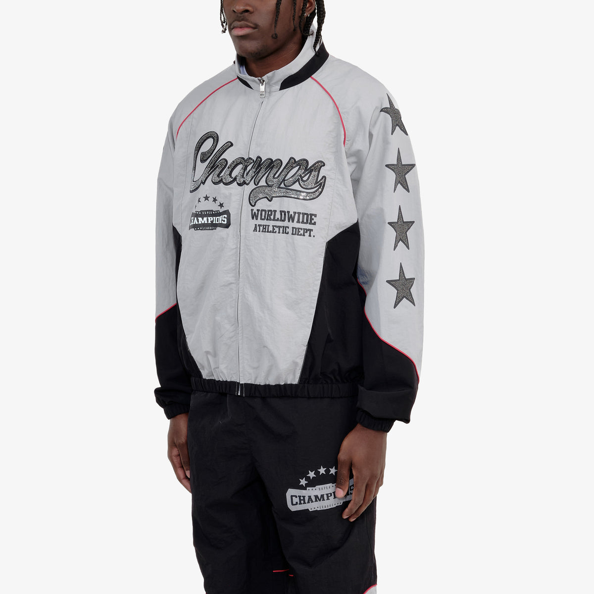 BLACK CHAMPS WINDBREAKER FULL ZIP