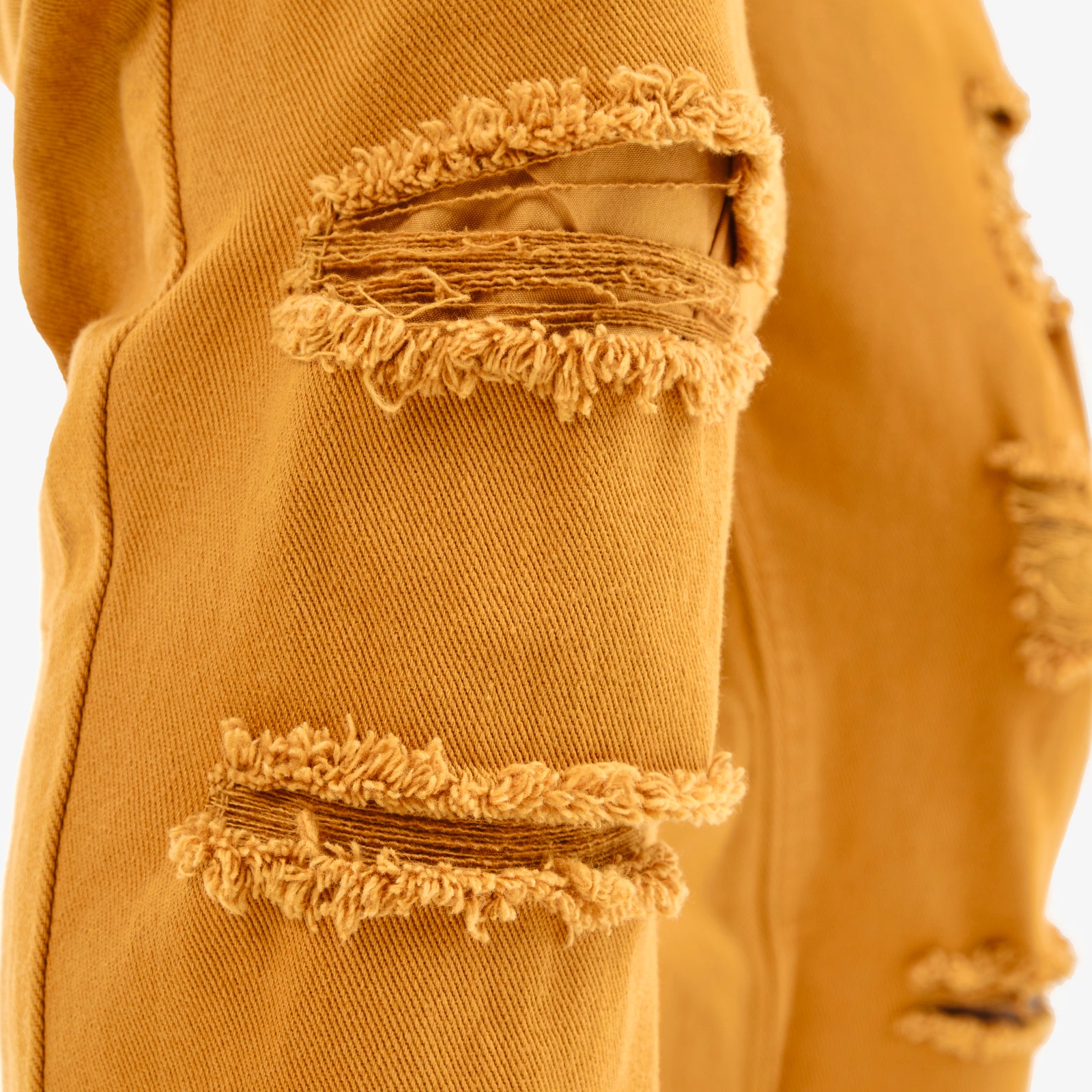 TIMBER BROWN PANTS WITH RIPS