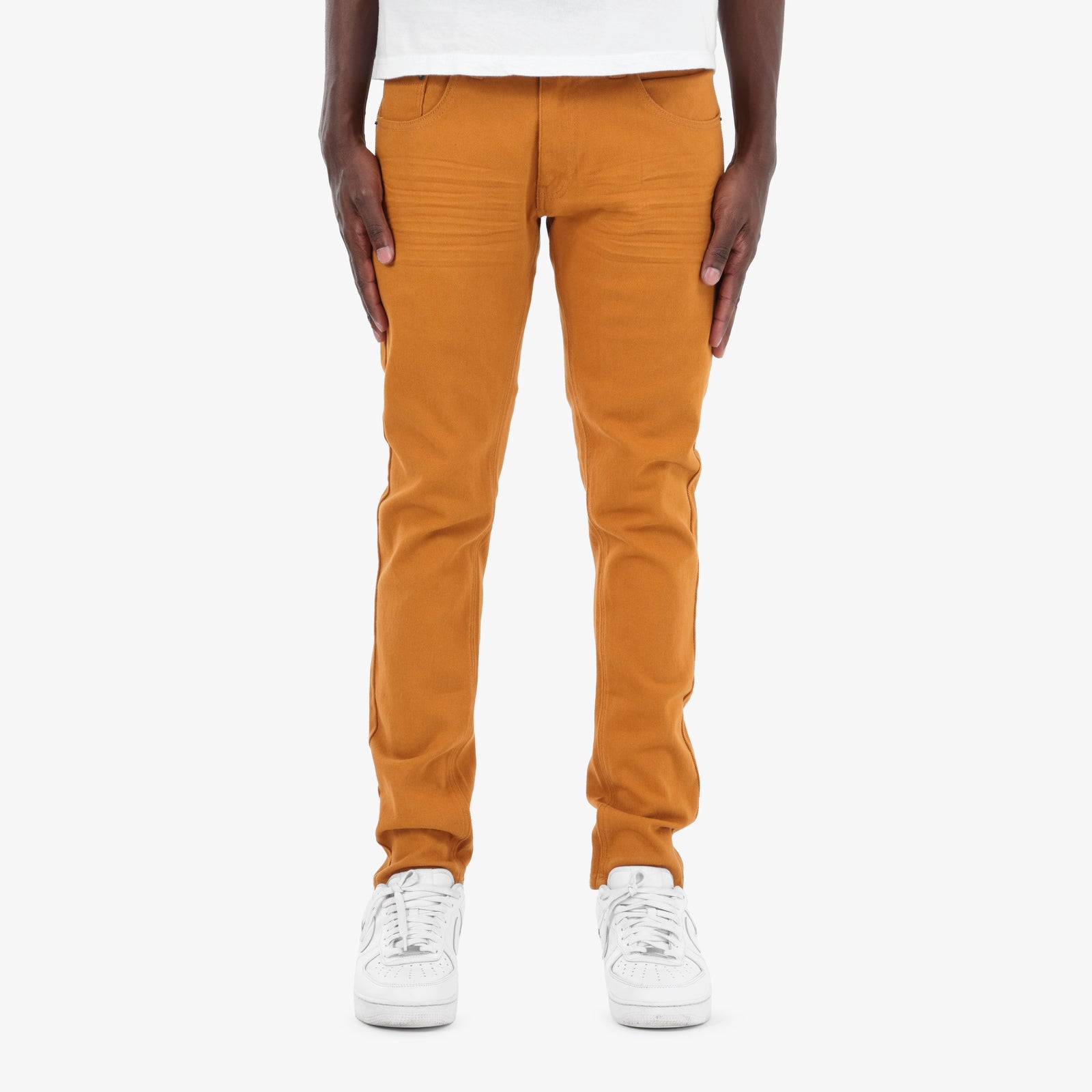 TIMBER BROWN PANTS WITH STRETCH