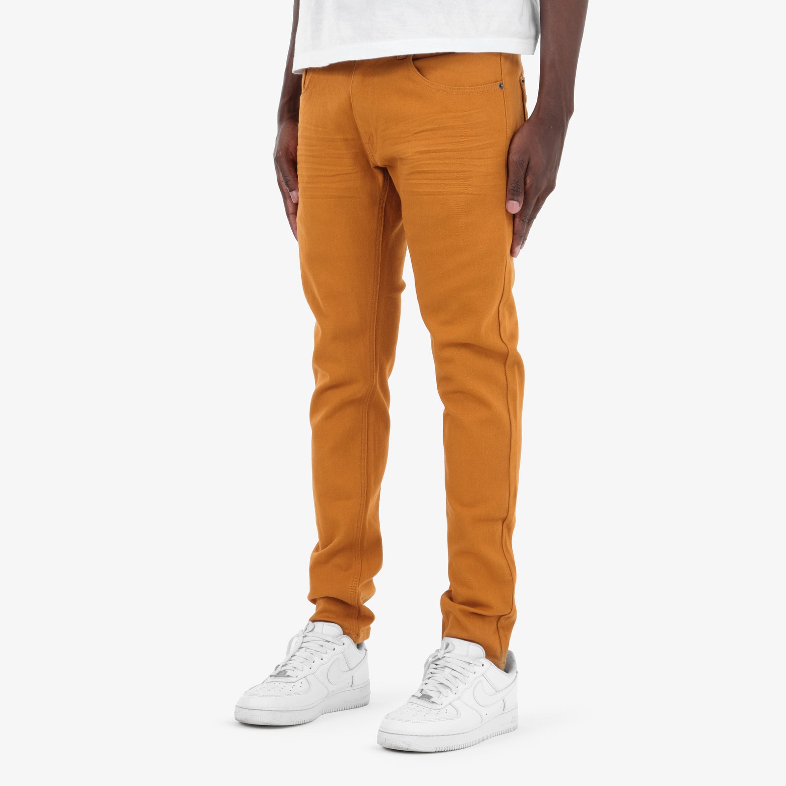 TIMBER BROWN PANTS WITH STRETCH