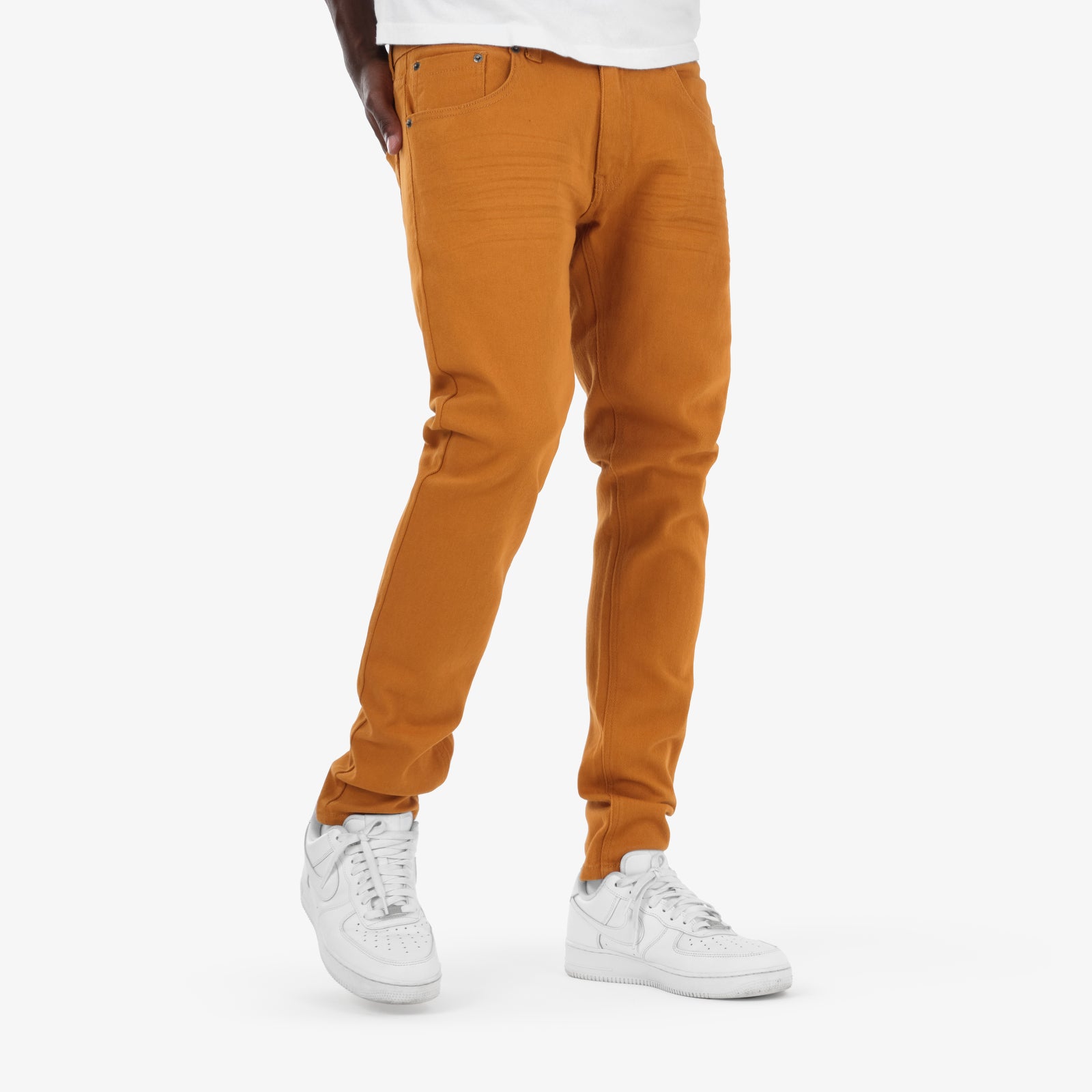 TIMBER BROWN PANTS WITH STRETCH