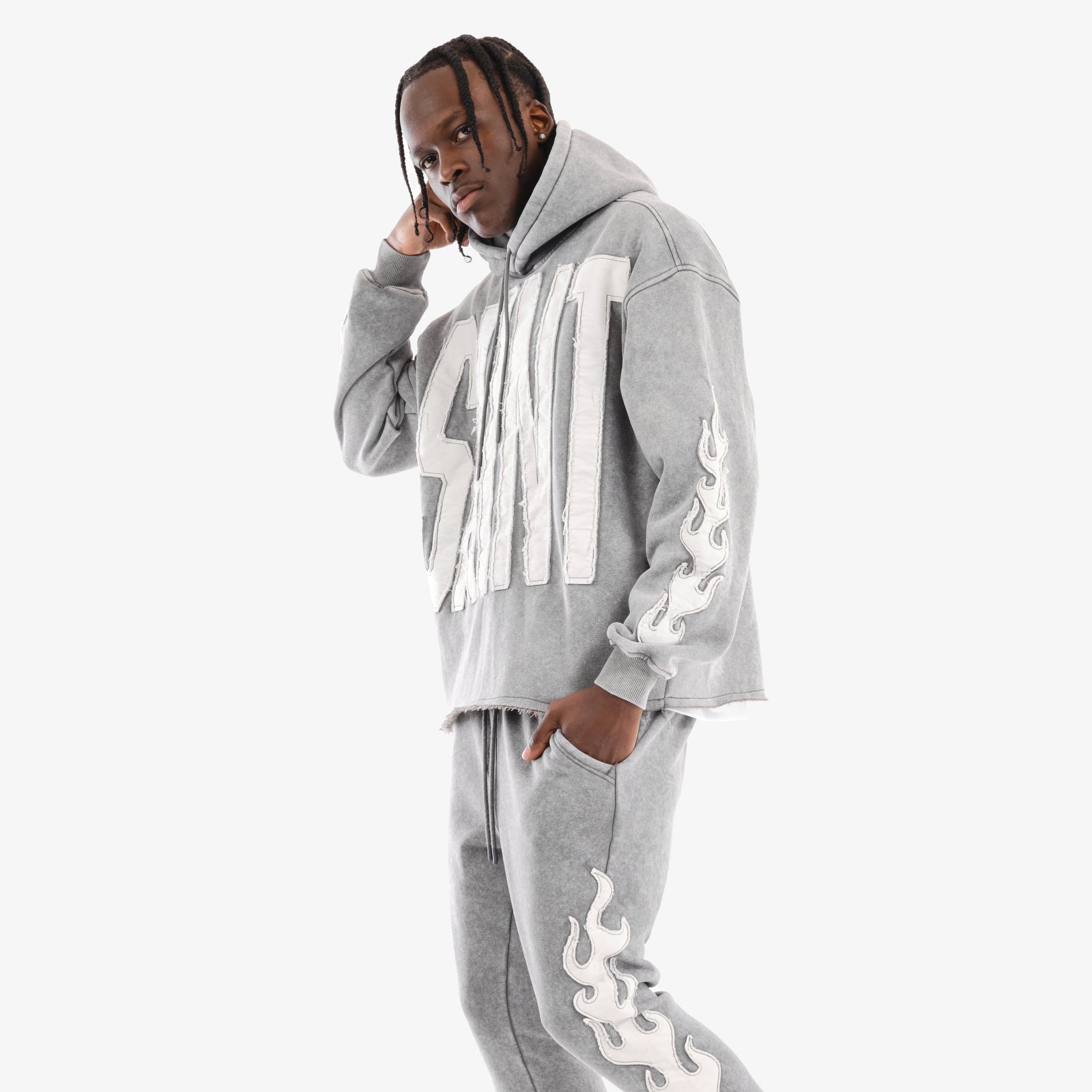 GRAY SAINT HOODIE