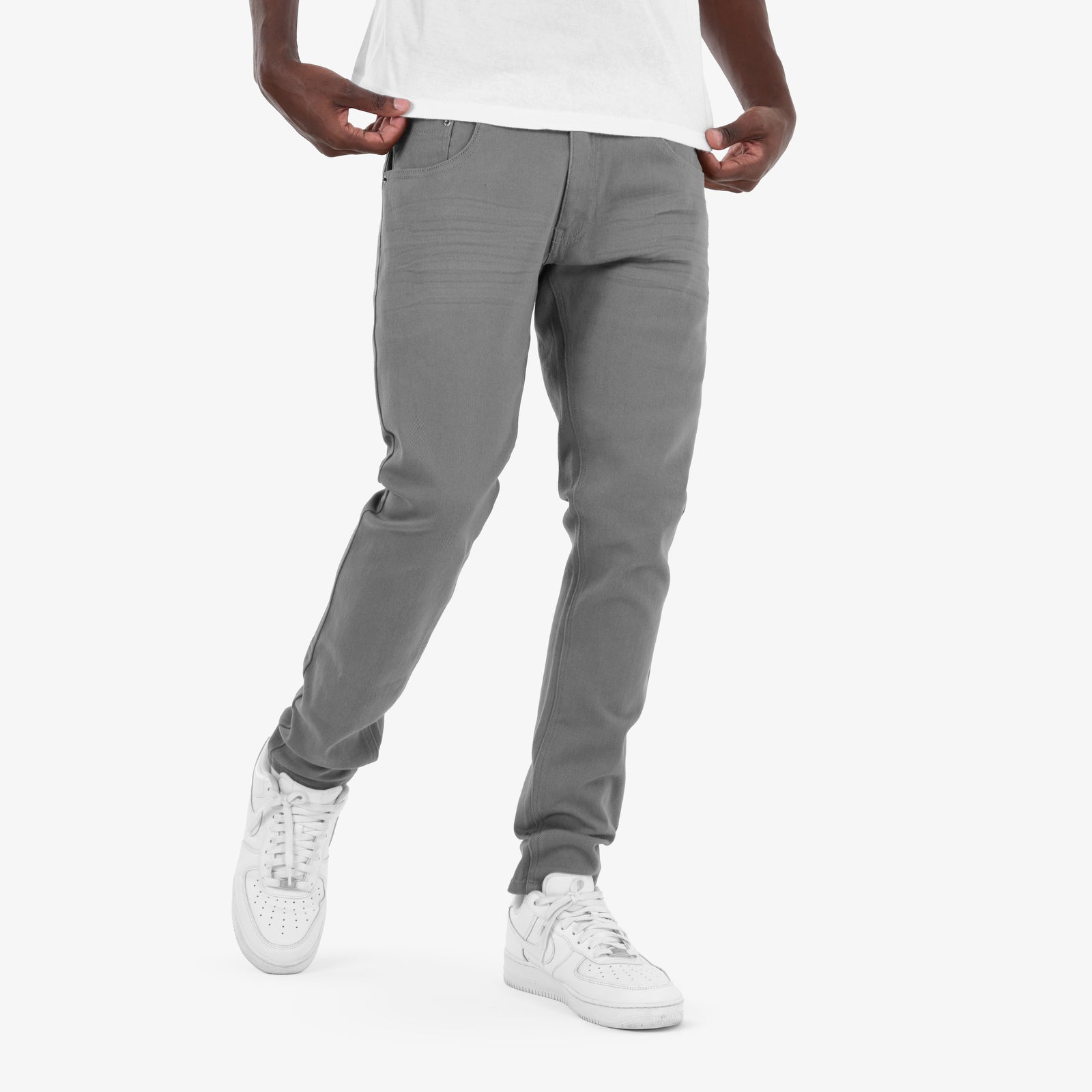 GRAY PANTS WITH STRETCH