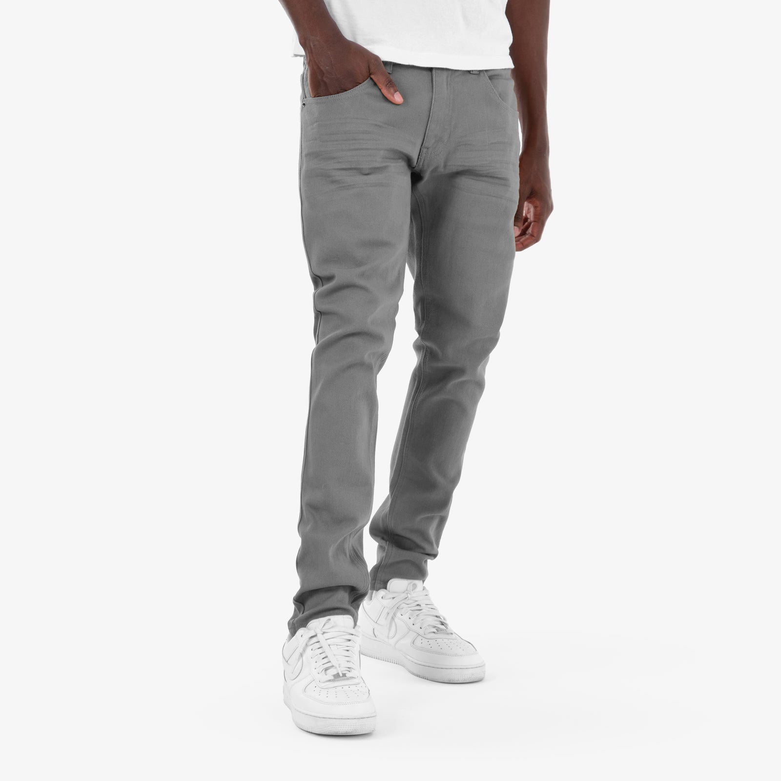GRAY PANTS WITH STRETCH