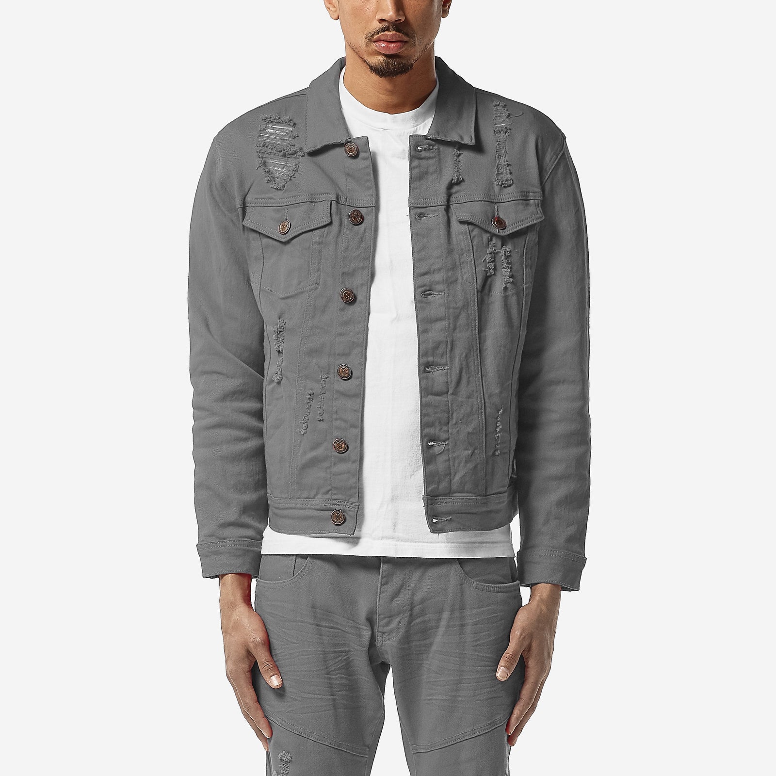 GRAY DENIM JACKET