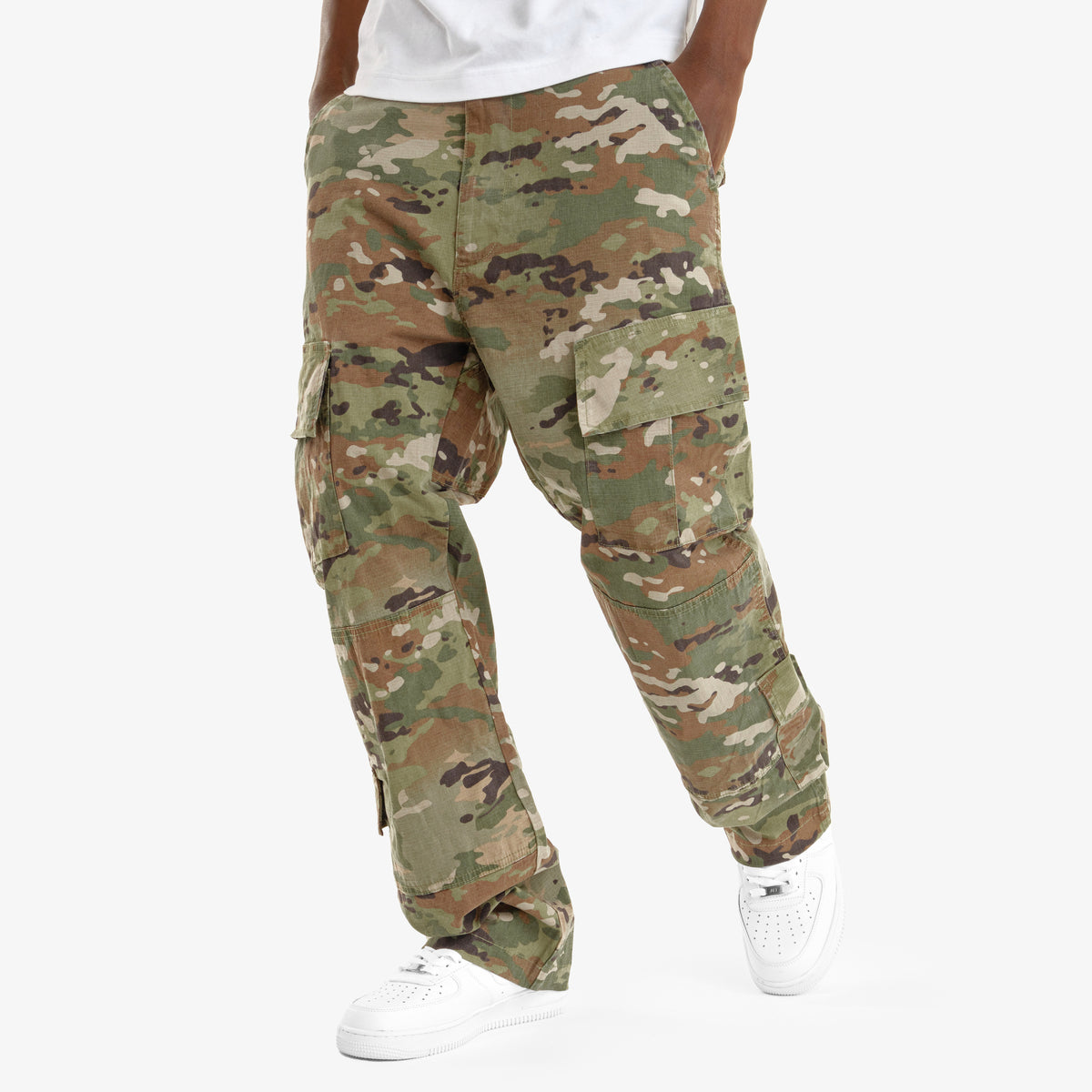 CAMO RIPSTOP CARGO PANTS
