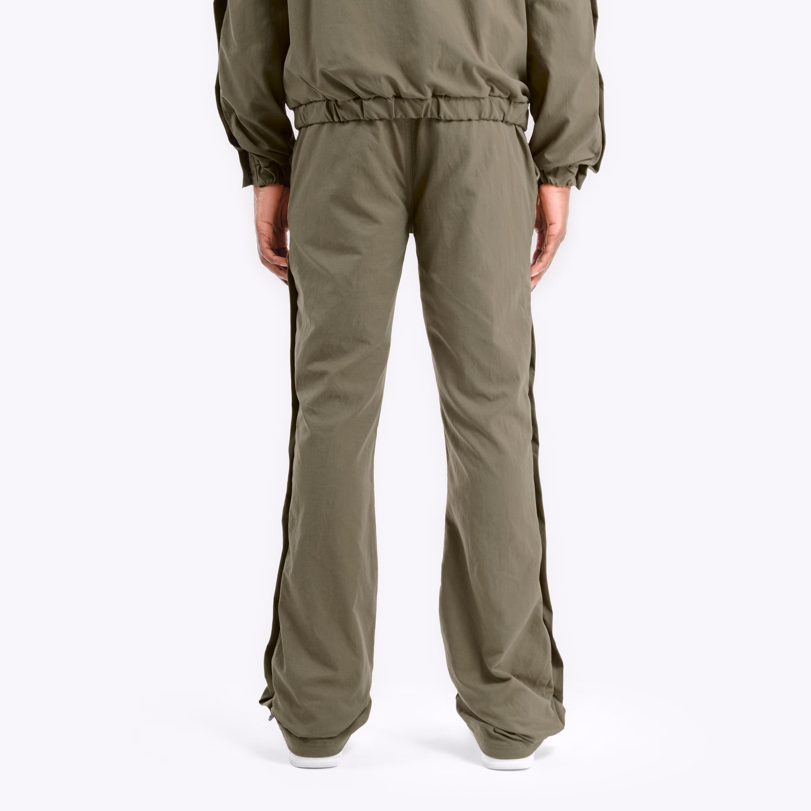 OLIVE PANTS W/ SIDE BUTTONS