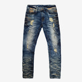 TINT BLUE PREMIUM WASHED JEANS W/ RIPS - Copper Rivet