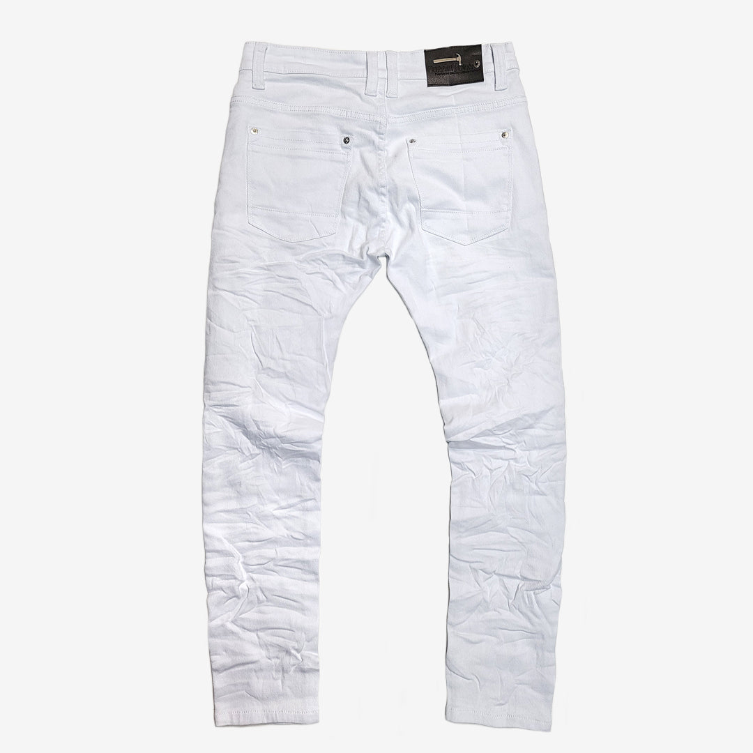WHITE PANTS WITH RIPS & PERMANENT WRINKLES - Copper Rivet