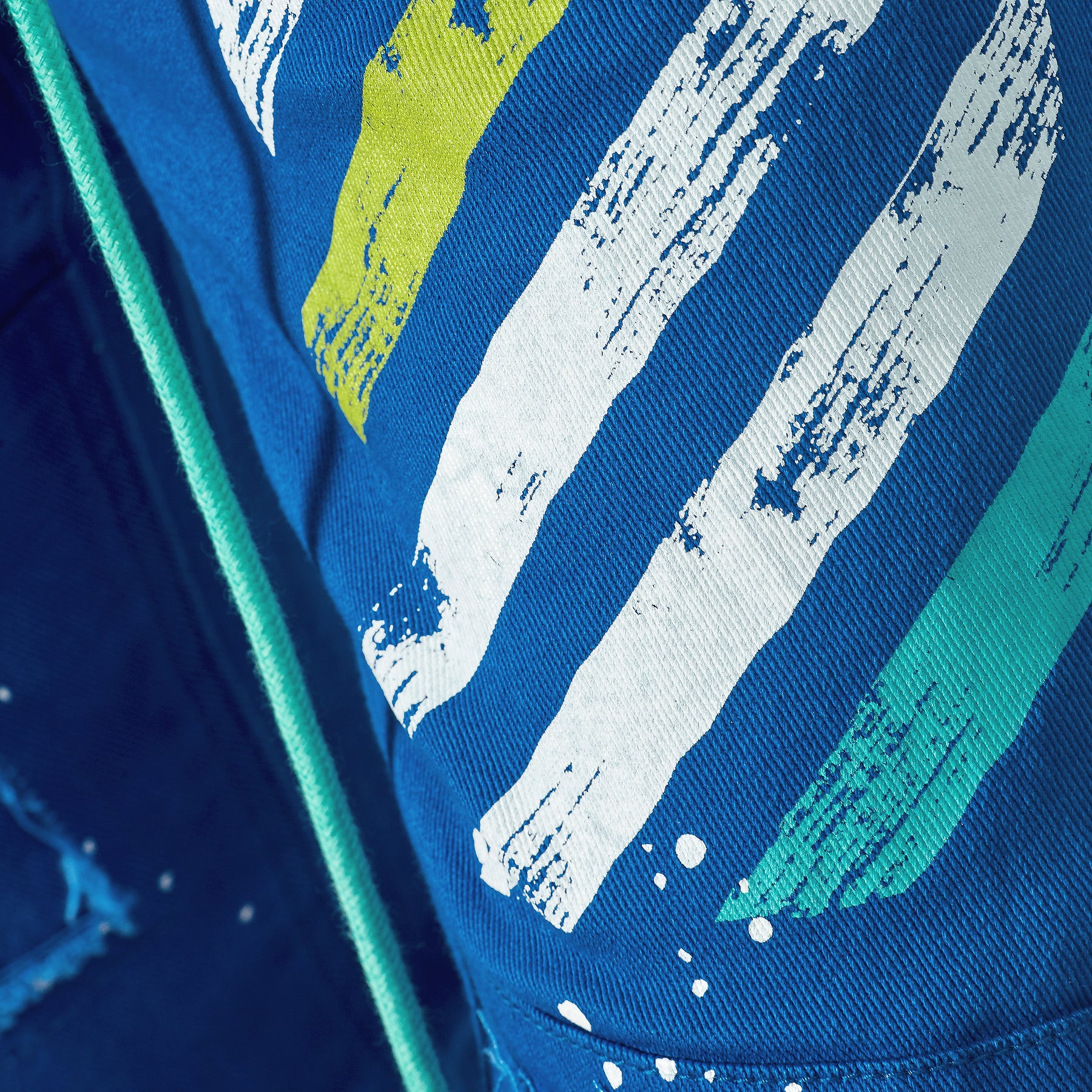 ROYAL BLUE JEANS W/ WAIST STRING & PRINTS - Copper Rivet