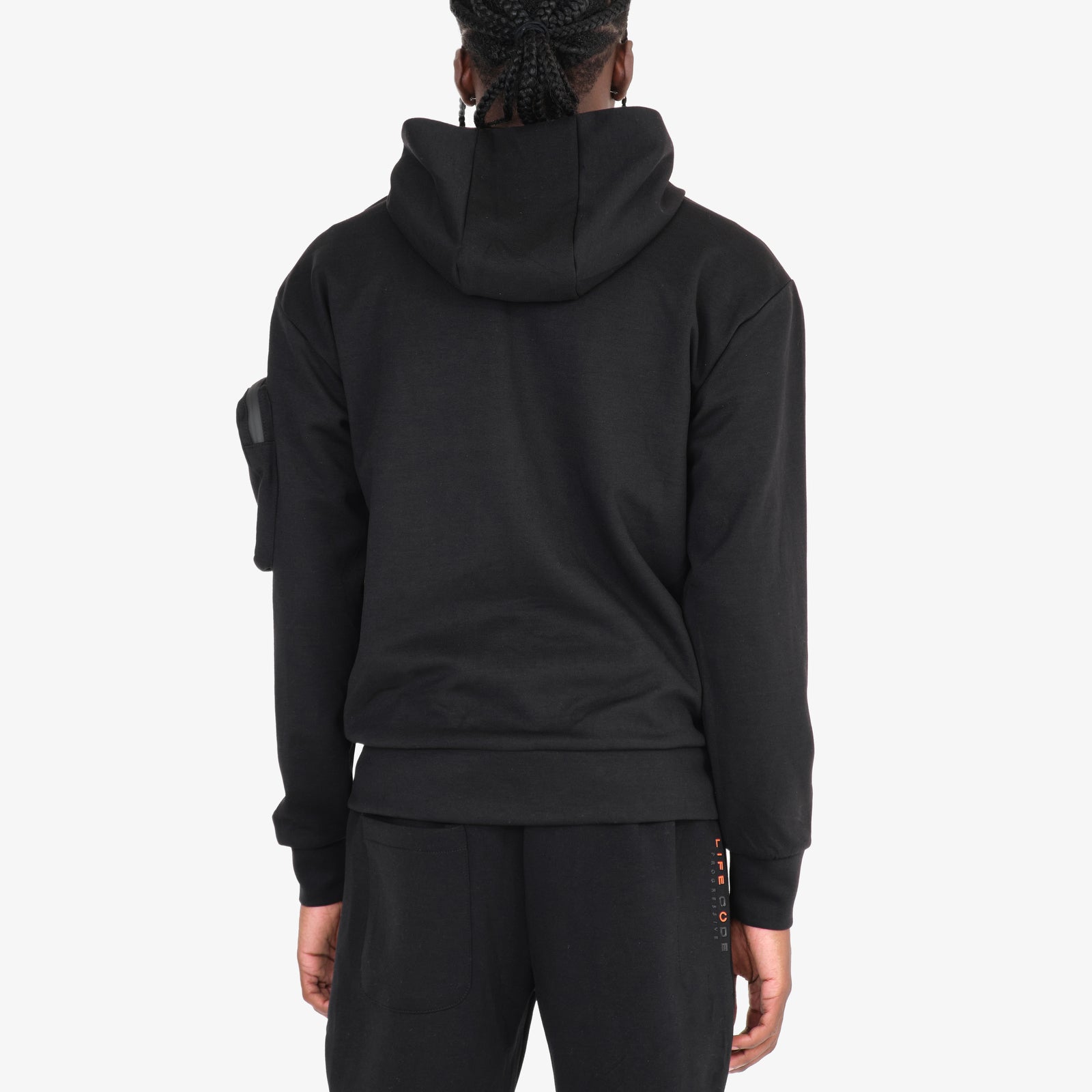 BLACK TECH FLEECE FULL ZIP HOODIE