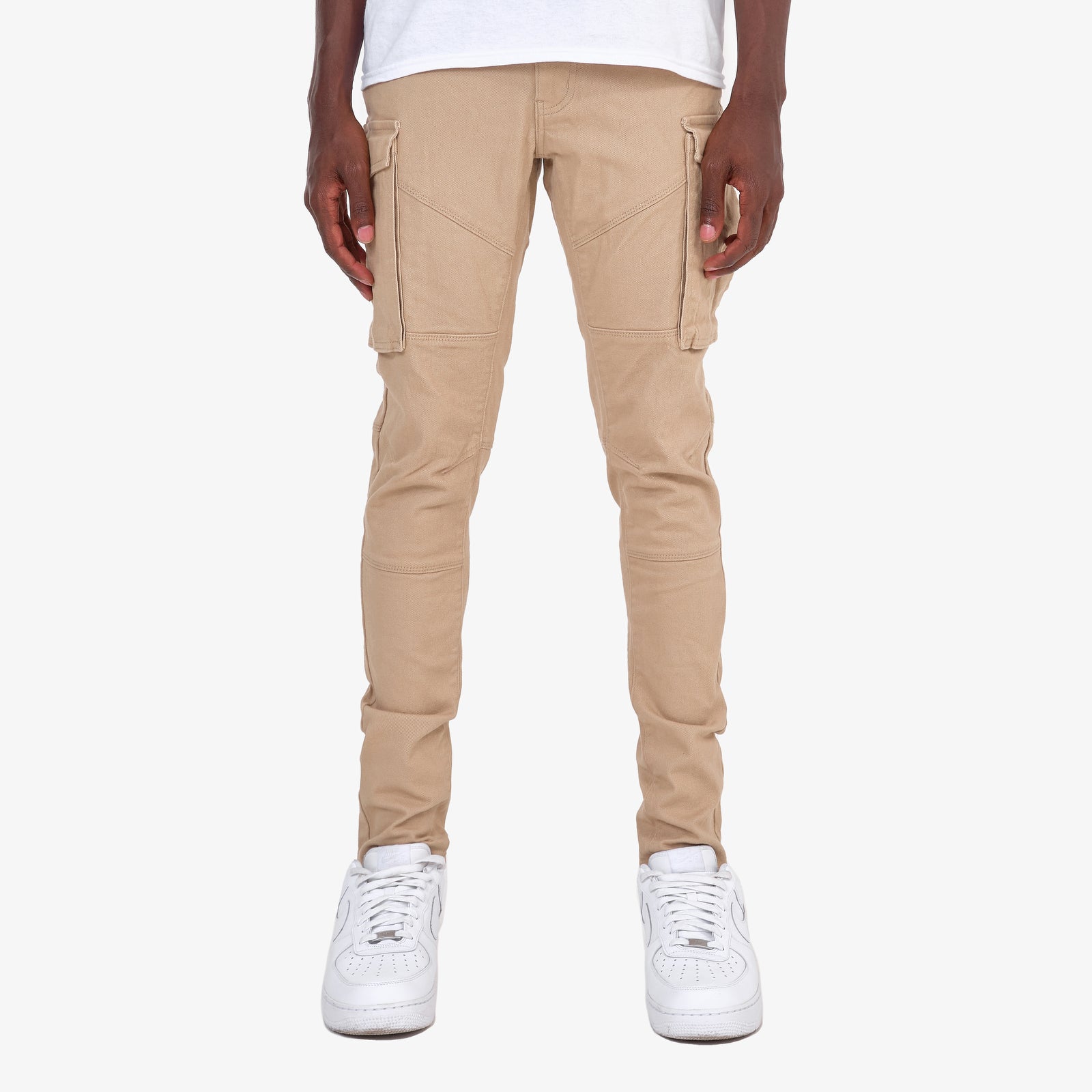 KHAKI CARGOS W/ STRETCH