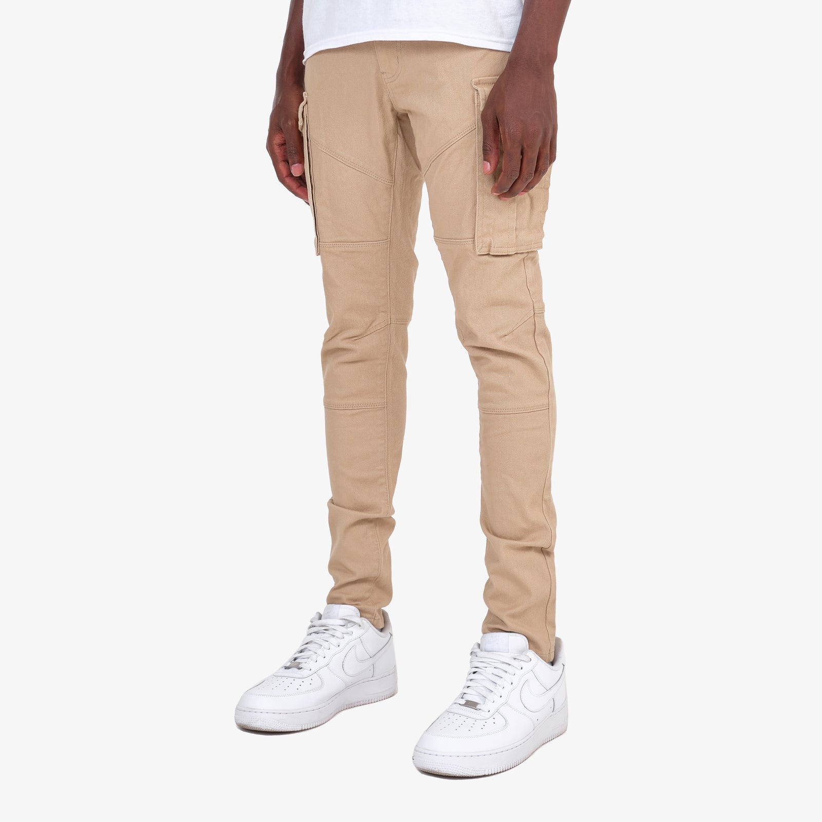 KHAKI CARGOS W/ STRETCH