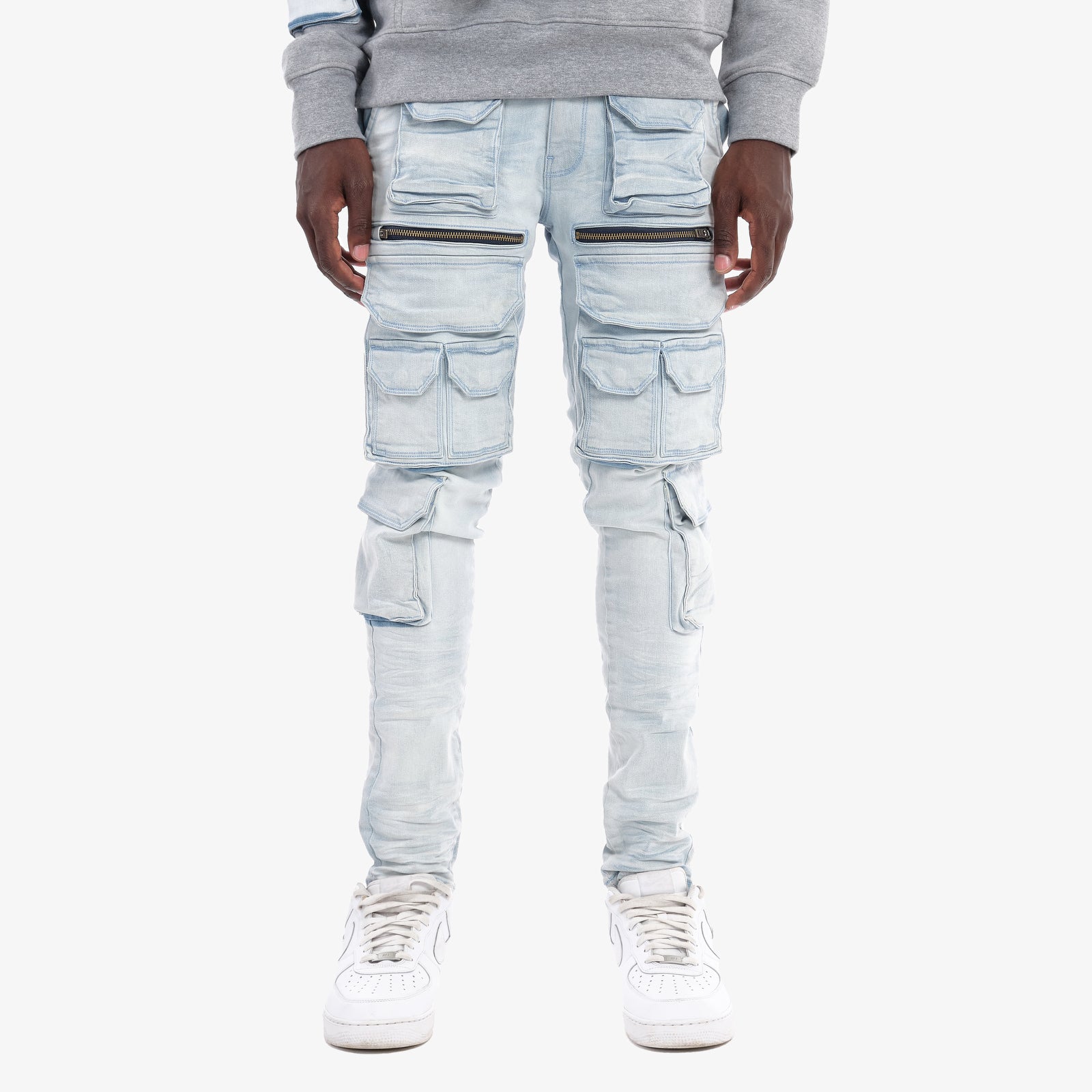 CSY Light blue cargo jeans