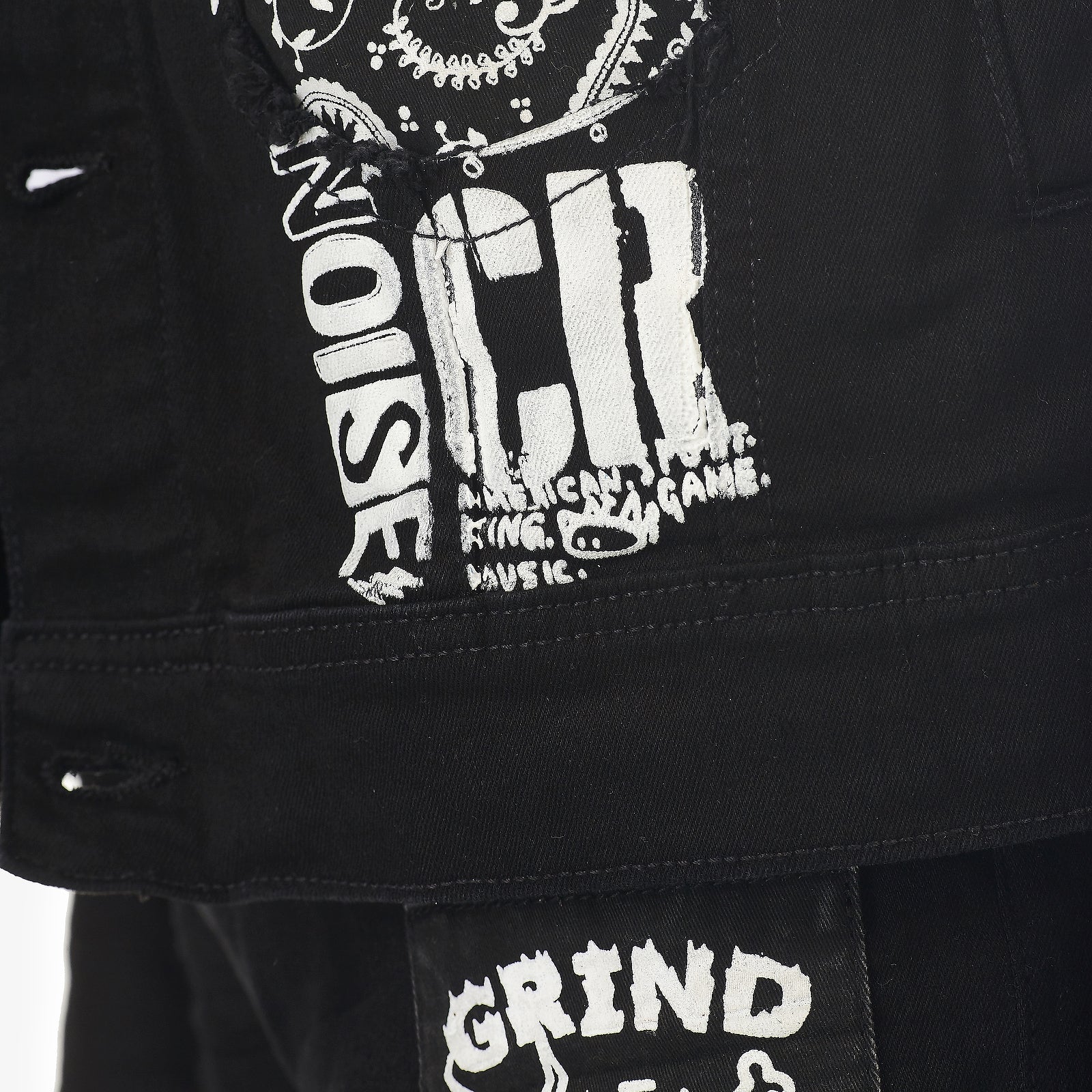 BLACK JACKET W/ STONES & STUDS