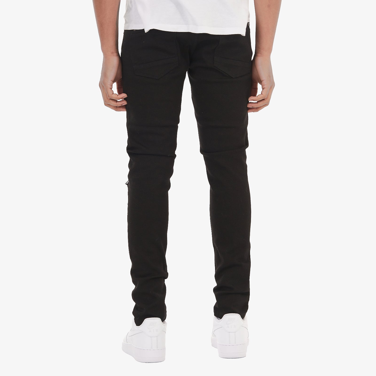 BLACK PANTS W/ GRAFFITI PRINTS