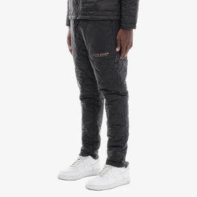 LIFE CODE BLACK QUILTED PANTS