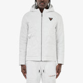 LIFE CODE WHITE QUILTED JACKET