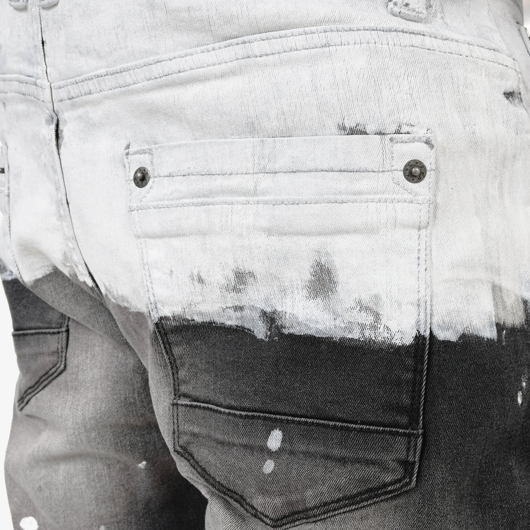 BLACK SAND WASHED DENIM SHORTS