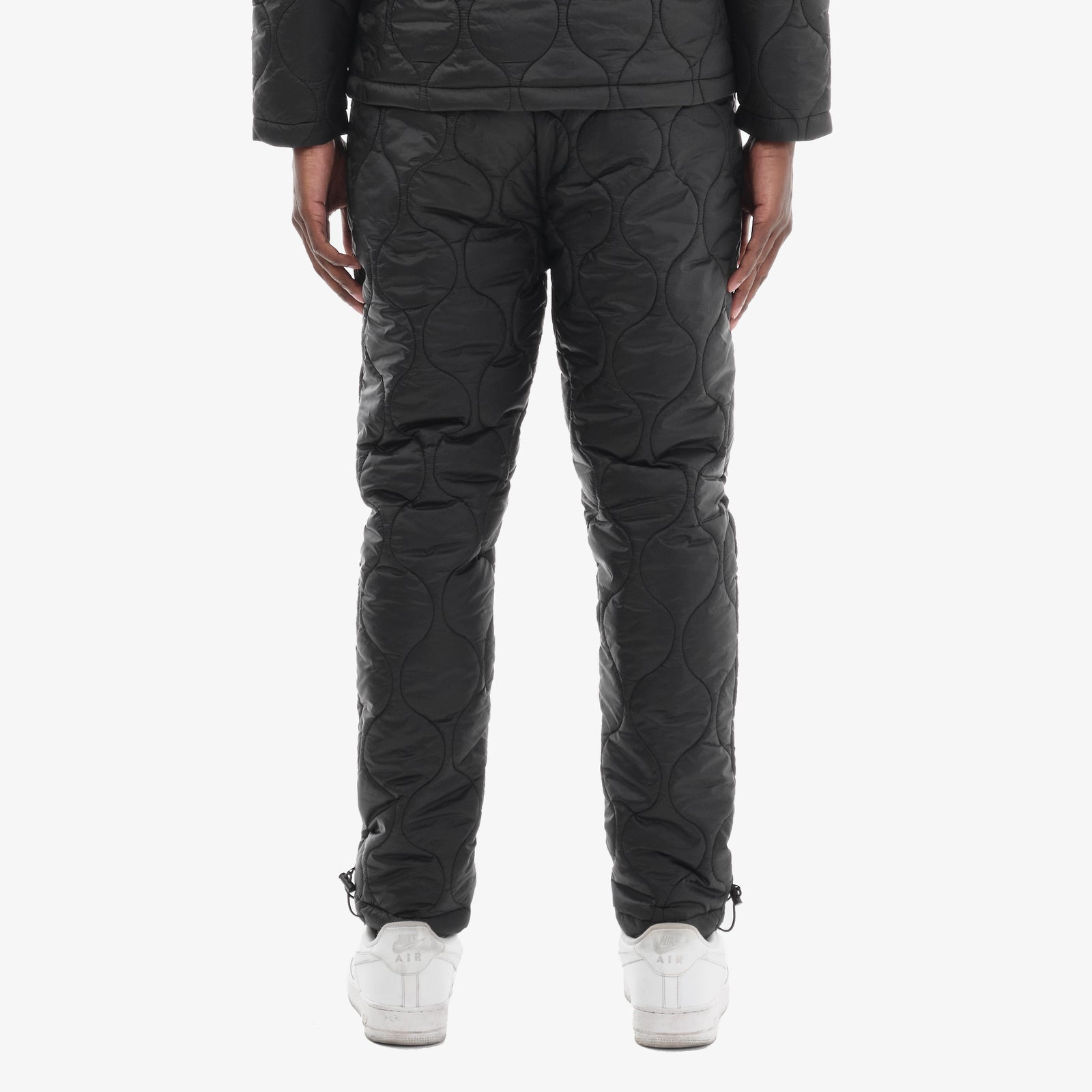 LIFE CODE BLACK QUILTED PANTS