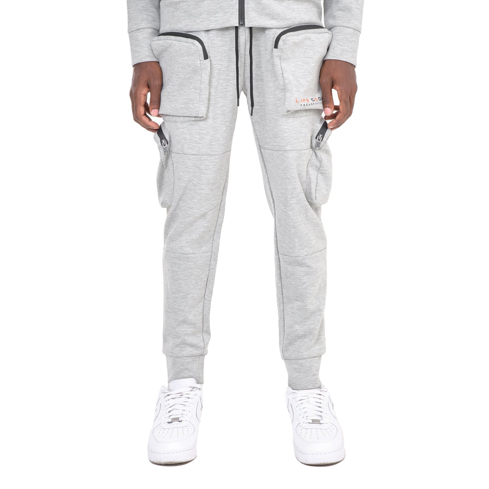 GREY TECH FLEECE MULTI POCKET PANTS