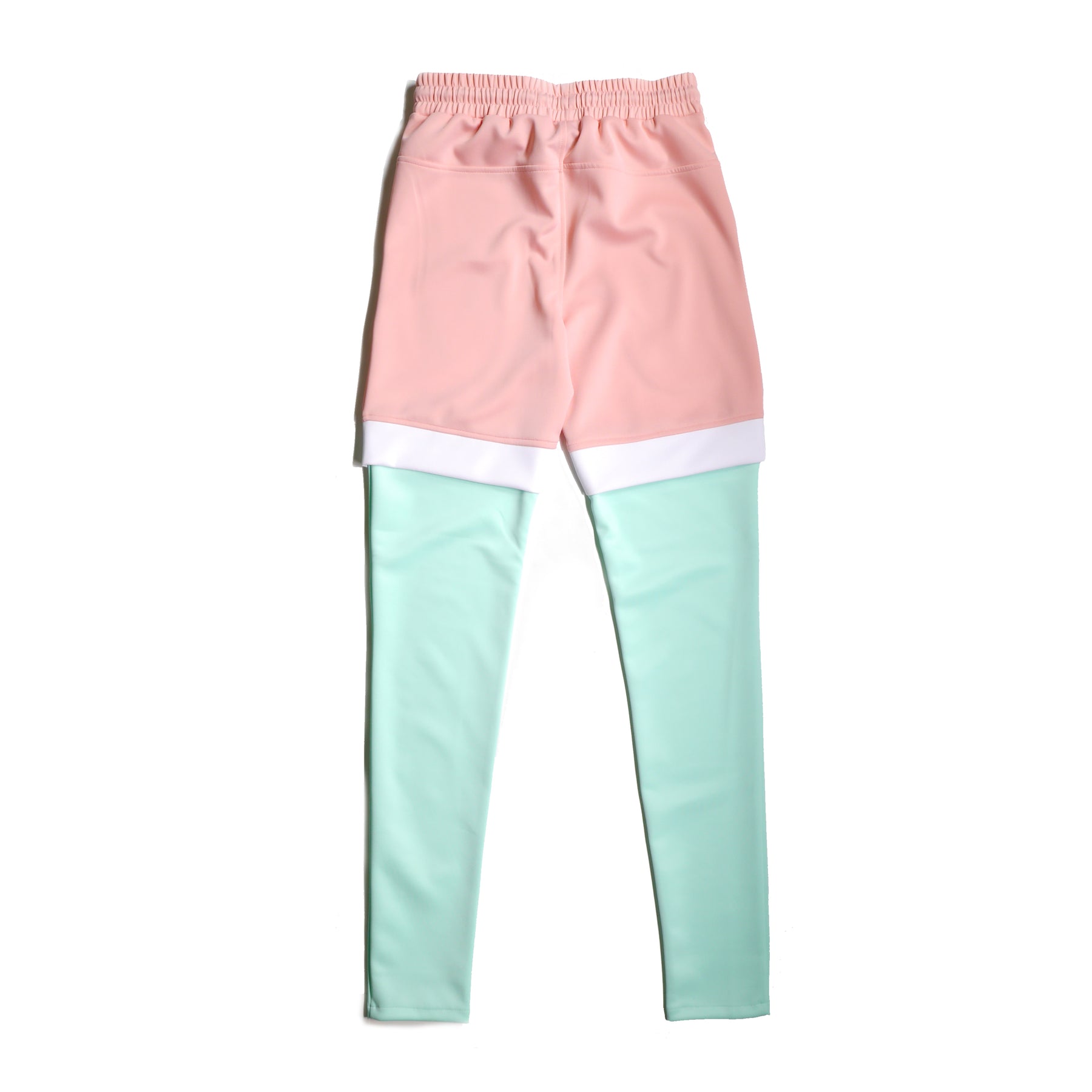 PINK / MINT POLY JERSEY TRACK PANTS - Copper Rivet
