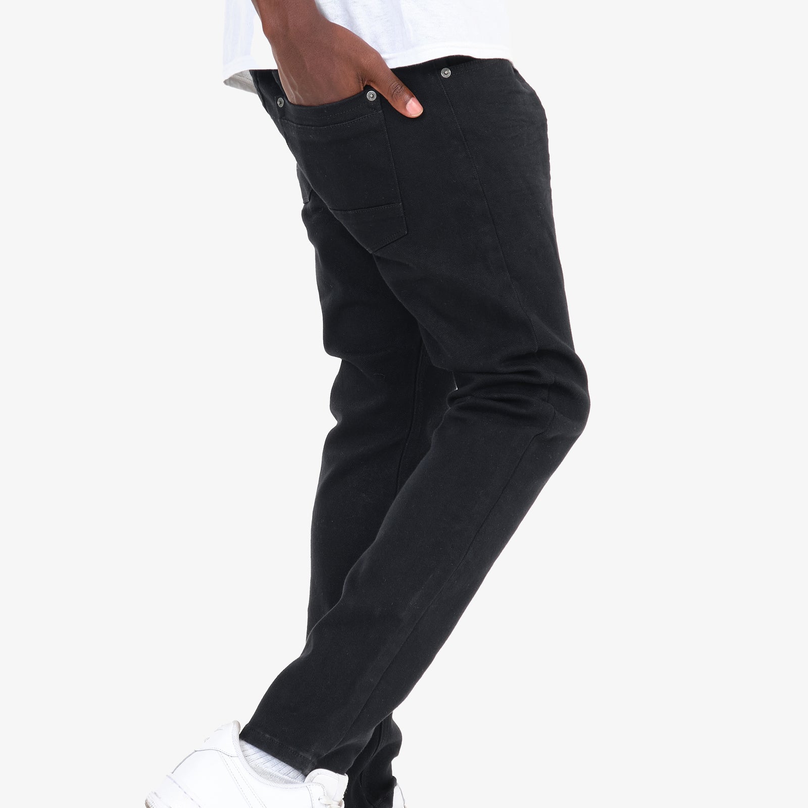 JET BLACK PANTS WITH STRETCH