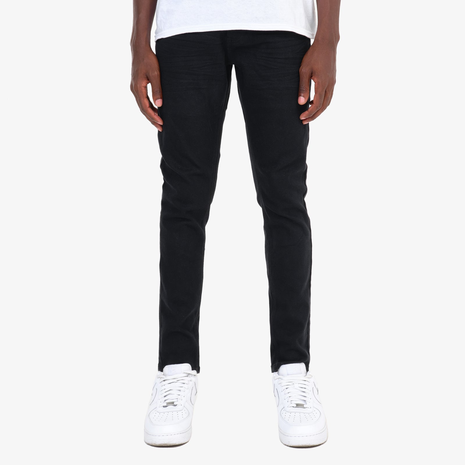 JET BLACK PANTS WITH STRETCH