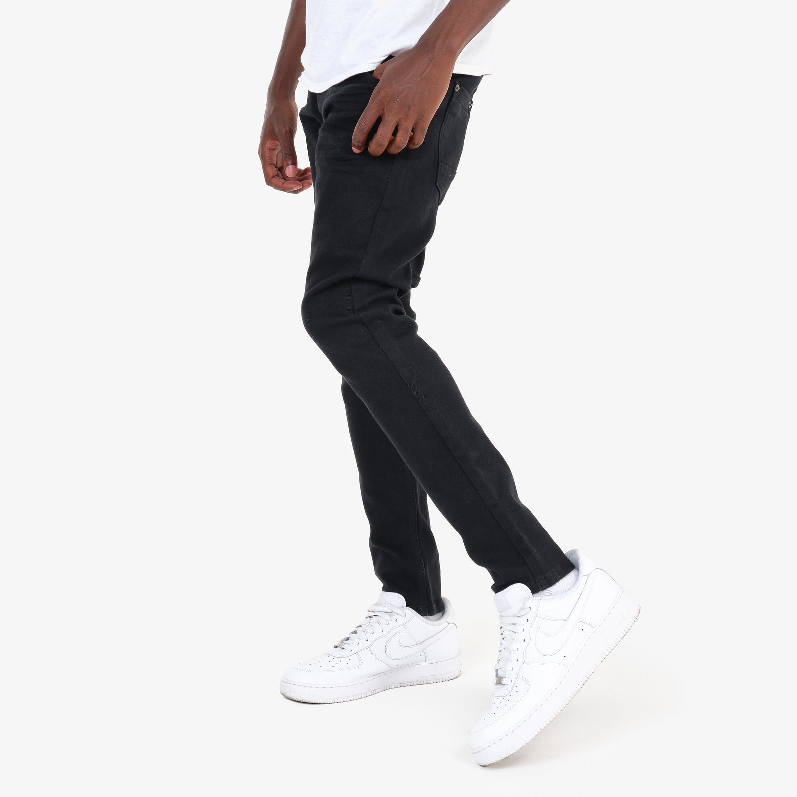 JET BLACK PANTS WITH STRETCH