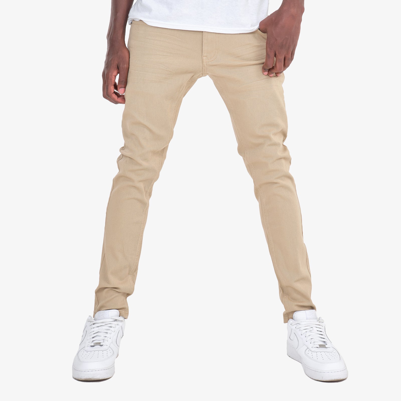 KHAKI PANTS WITH STRETCH