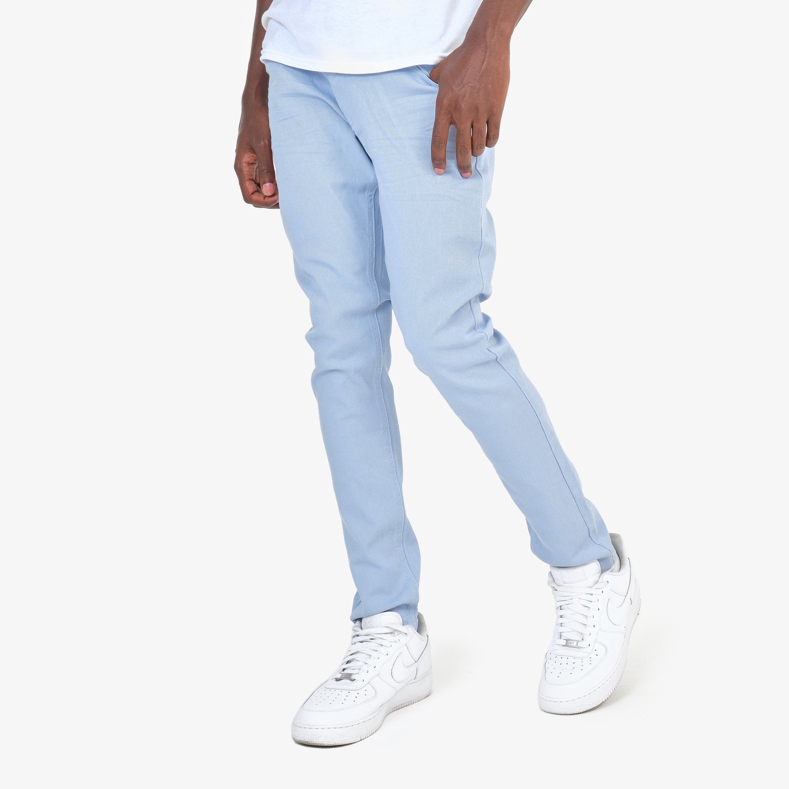 LIGHT BLUE PANTS WITH STRETCH